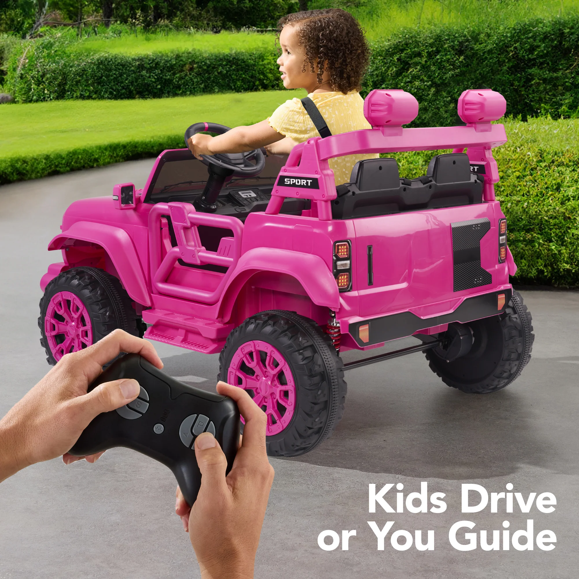24V 2-Seater Electric Ride-On Car Truck w/ Parent Control, Bluetooth - Image 4