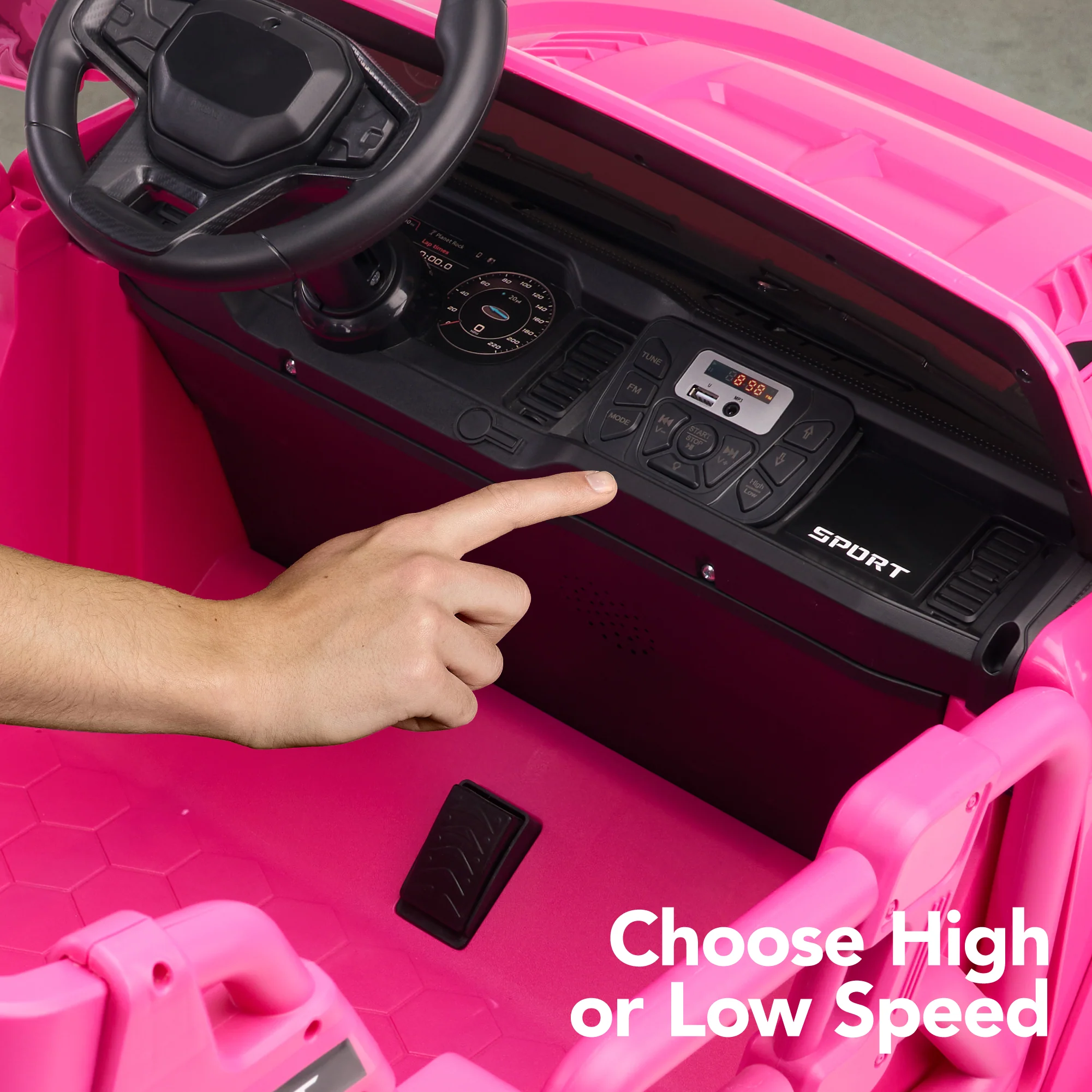 24V 2-Seater Electric Ride-On Car Truck w/ Parent Control, Bluetooth - Image 6