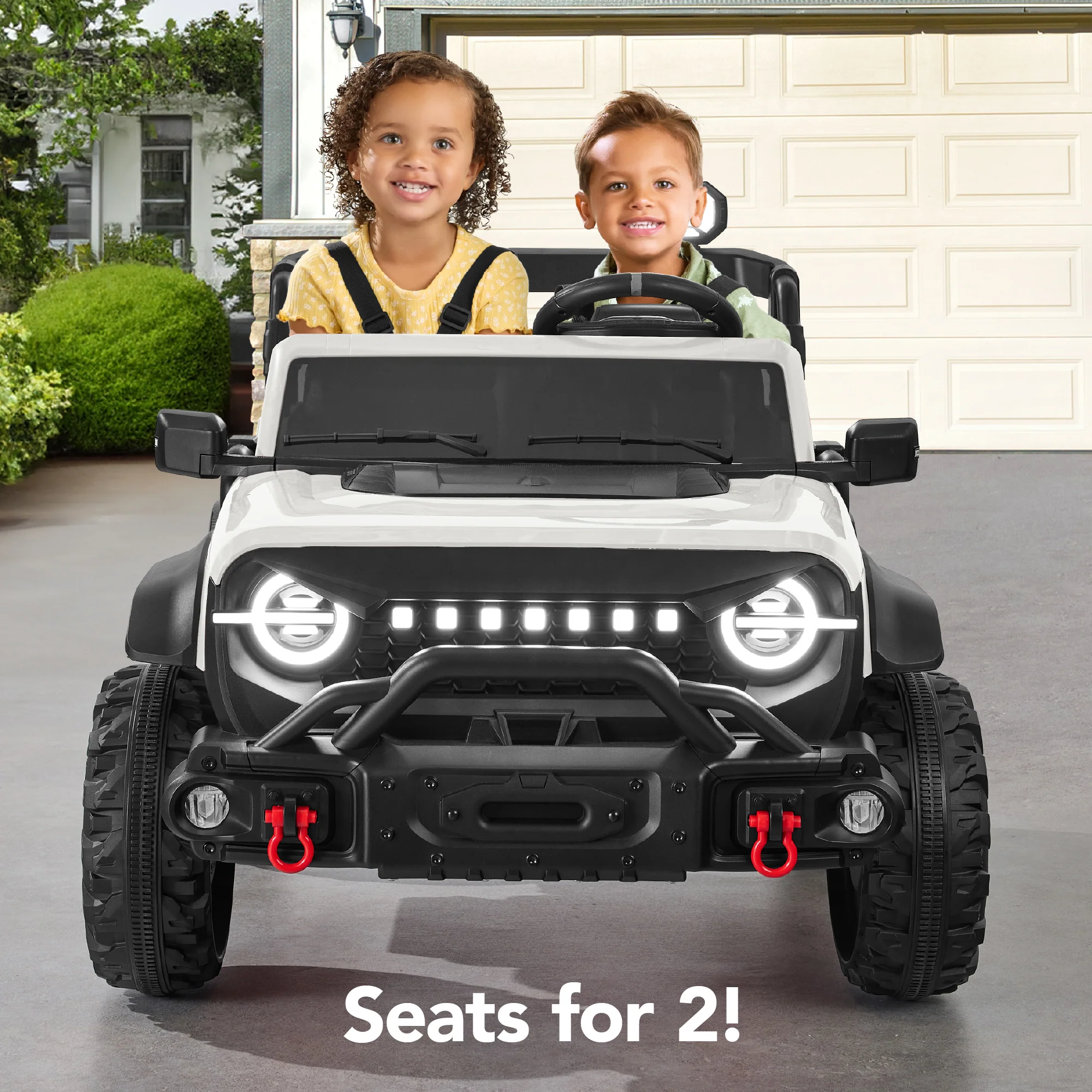 24V 2-Seater Electric Ride-On Car Truck w/ Parent Control, Bluetooth - Image 66