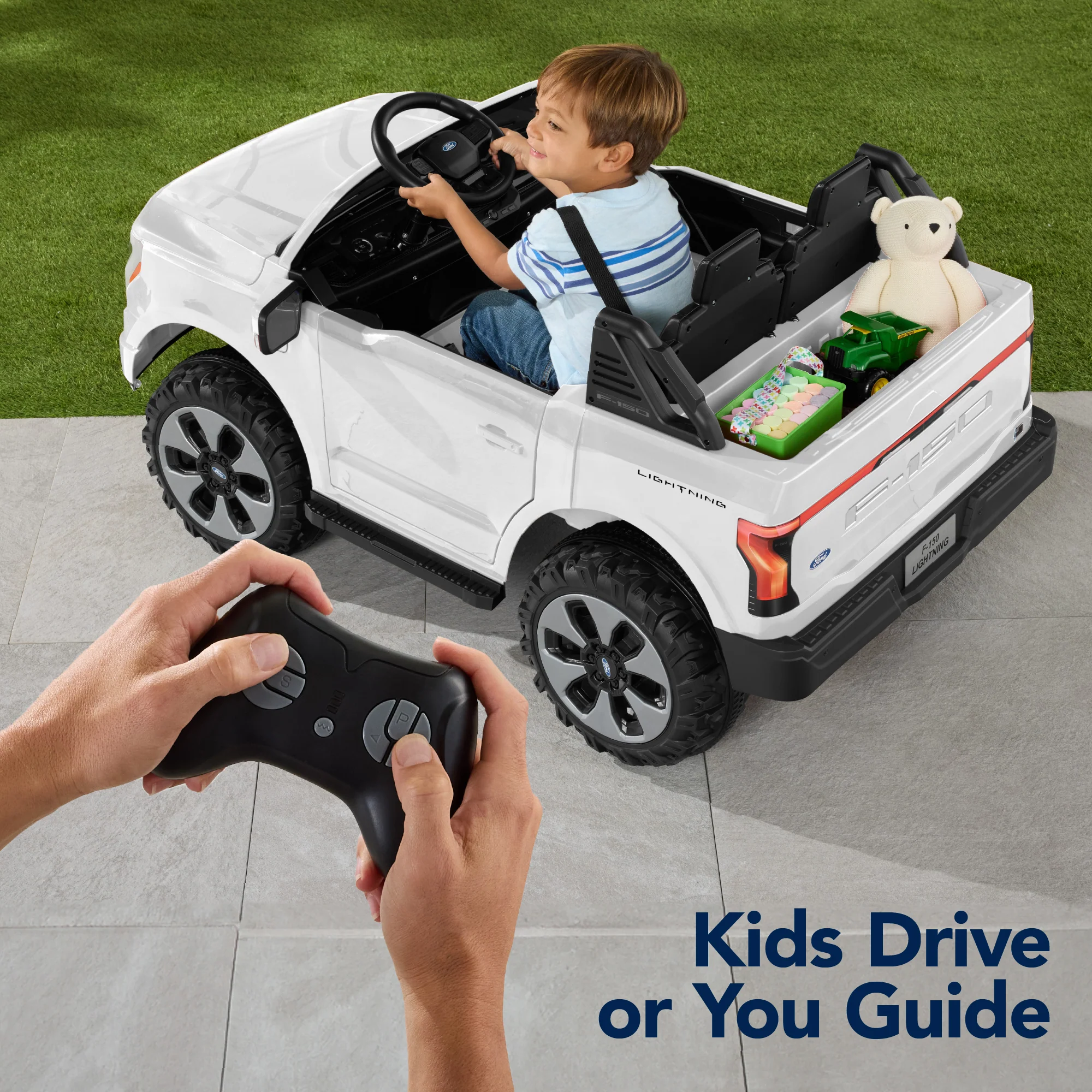 24V Kids Ride On Car Officially Licensed Ford Lightning w/ Remote, 2 Speeds - Image 13