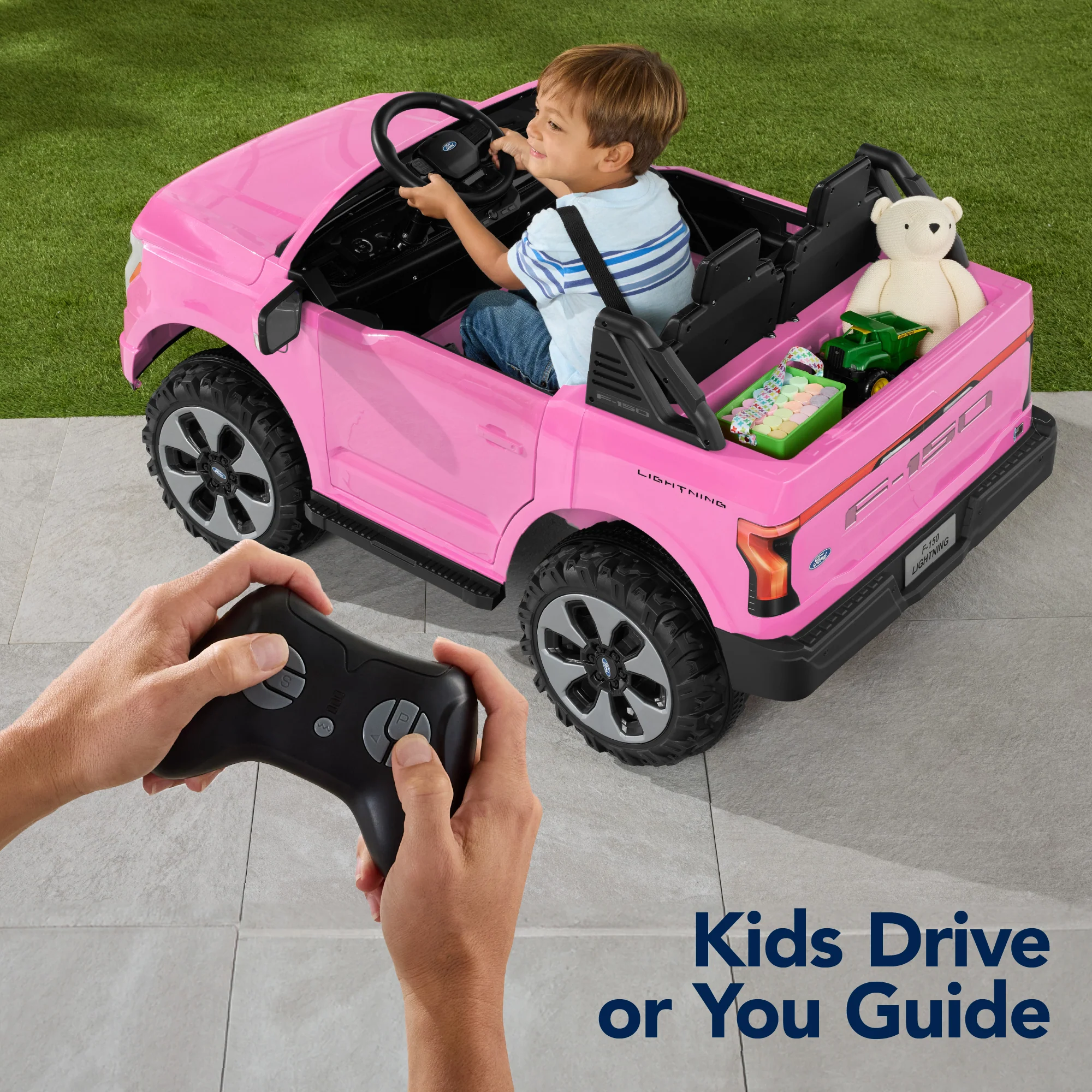 24V Kids Ride On Car Officially Licensed Ford Lightning w/ Remote, 2 Speeds - Image 22