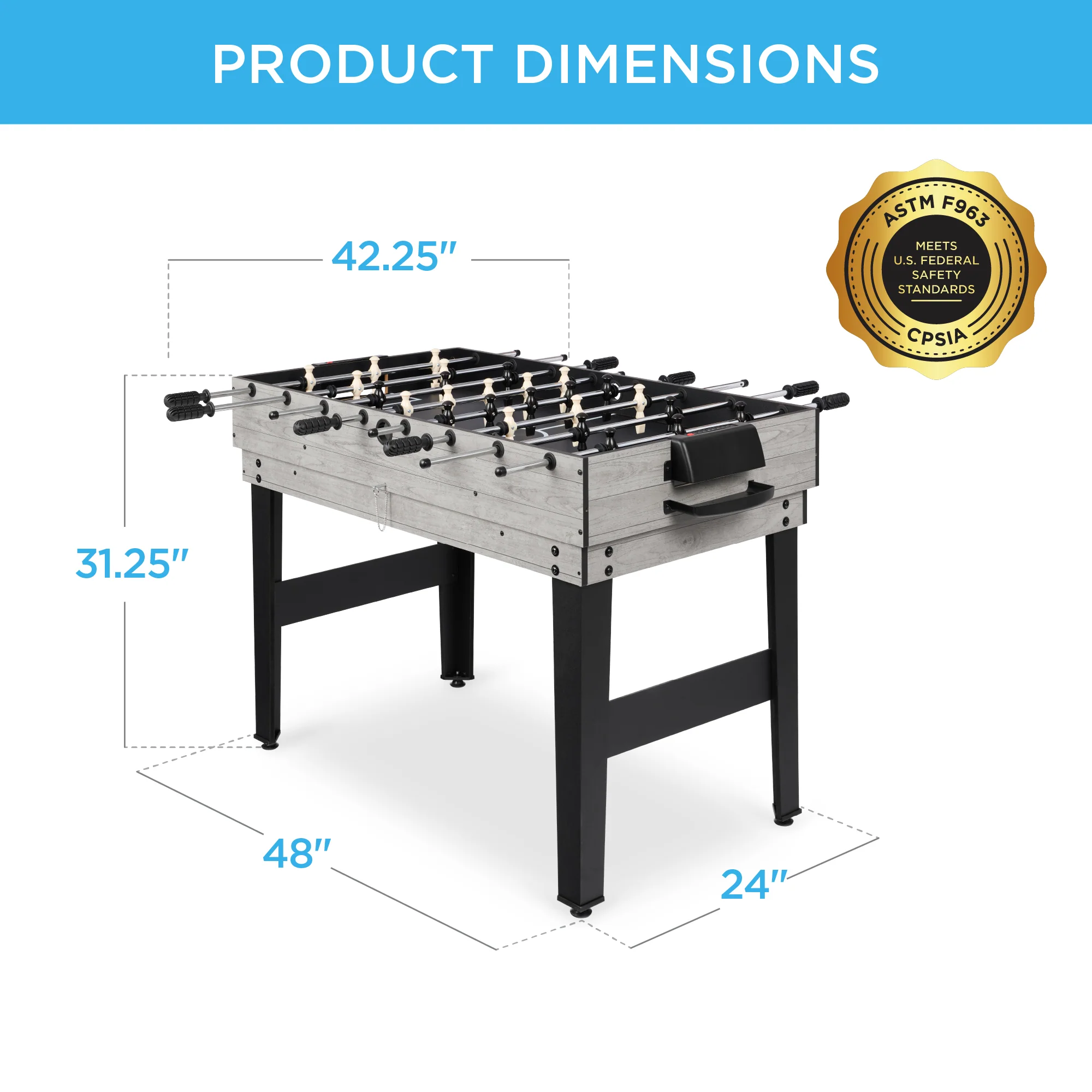 10-in-1 Combo Game Table Set w/ Pool, Foosball, Ping Pong, Chess - 2x4ft - Image 49
