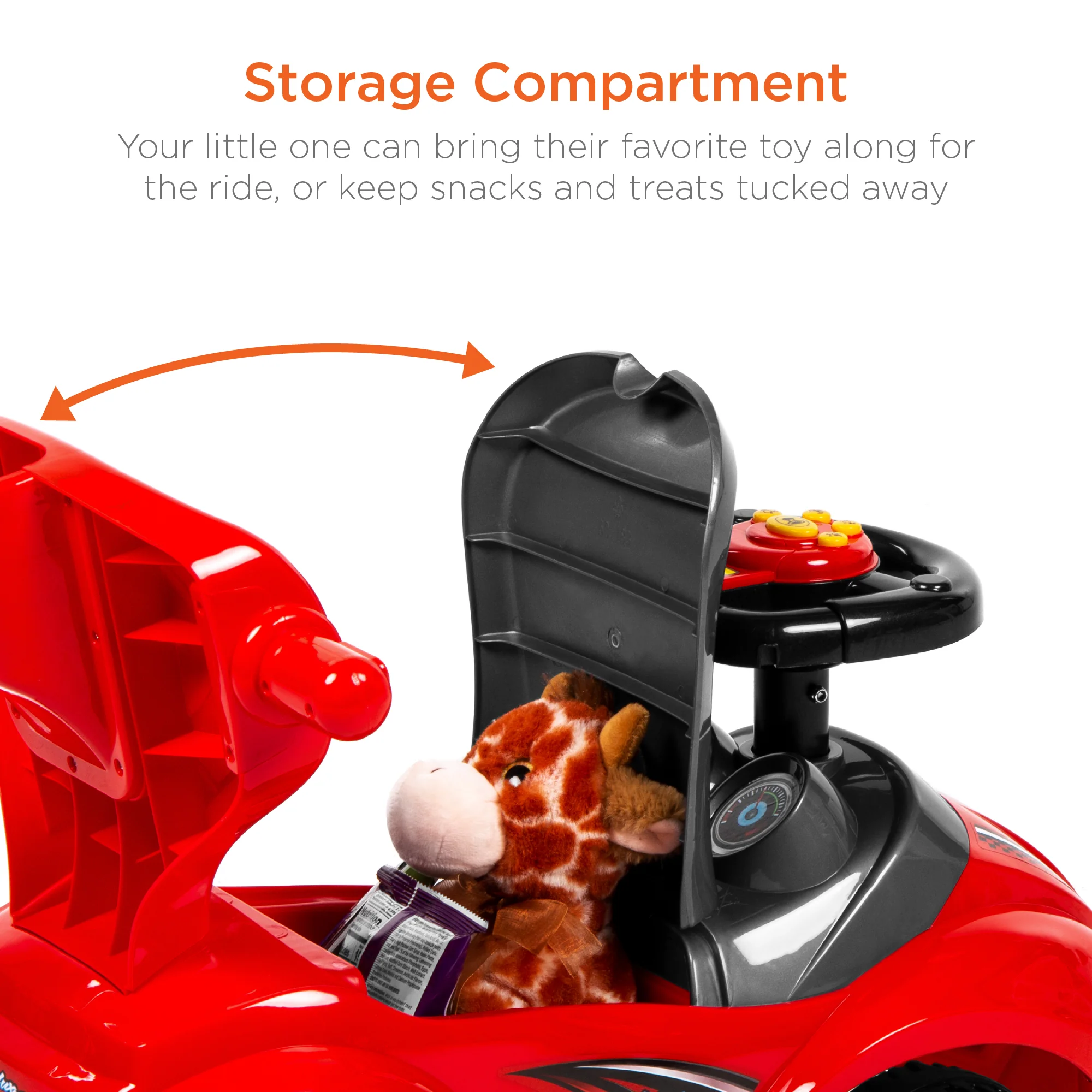 3-in-1 Kids Push Car w/ Handle and Horn - Image 18