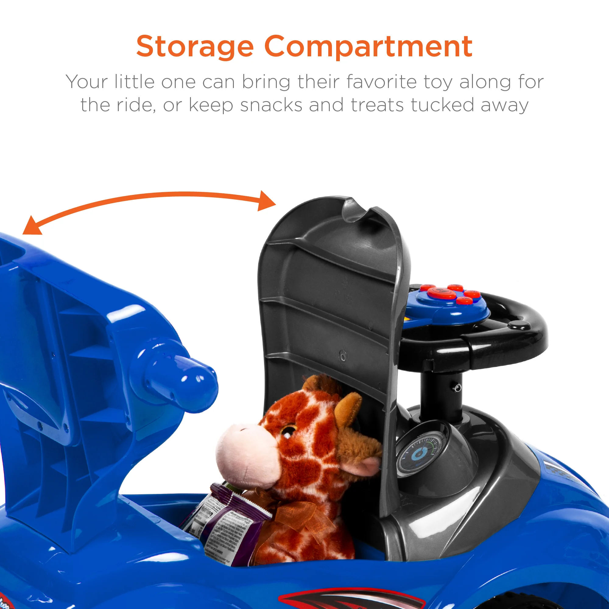 3-in-1 Kids Push Car w/ Handle and Horn - Image 32