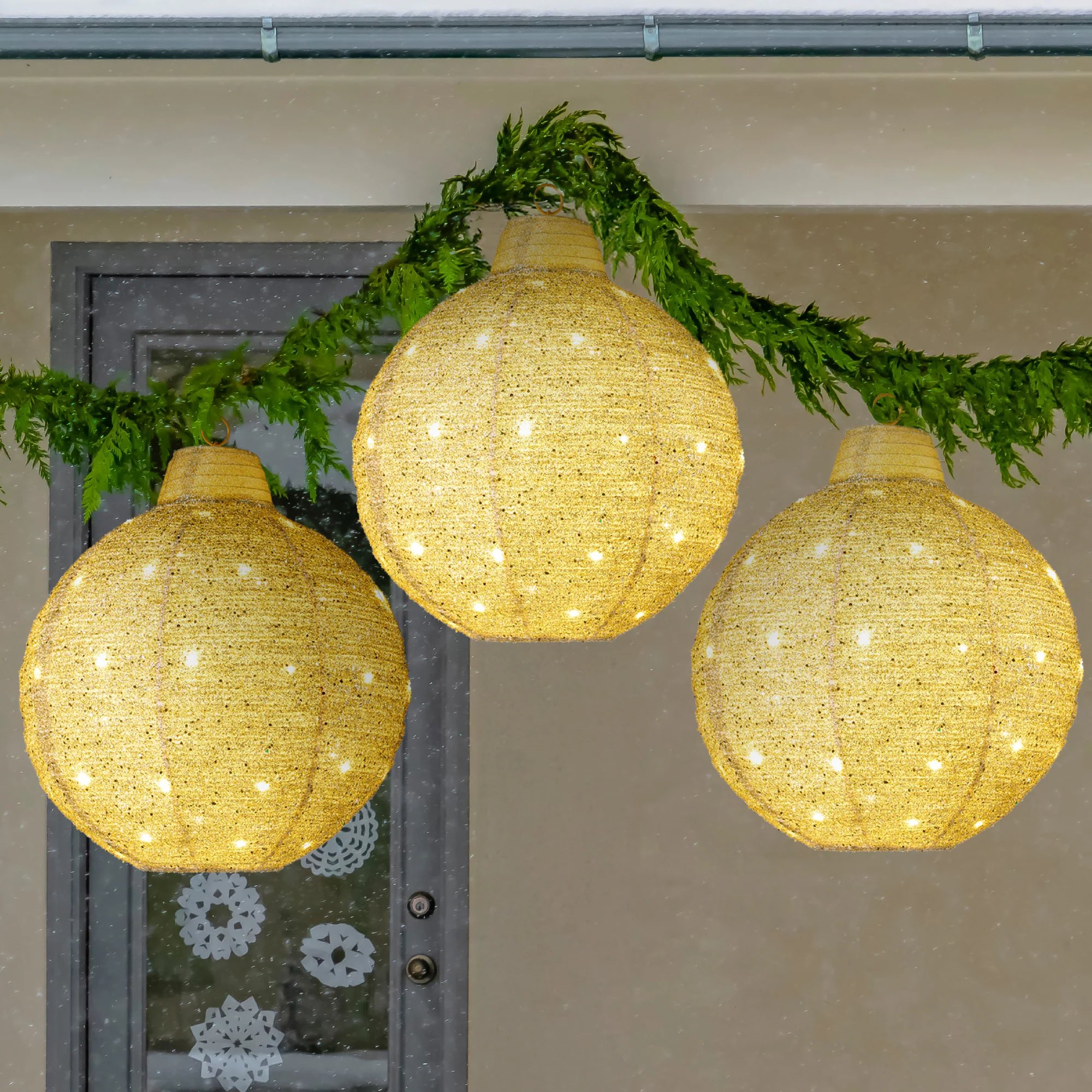 3-Piece Hanging Pop-Up Ornaments Outdoor Christmas Decor, LED Lights - Image 15