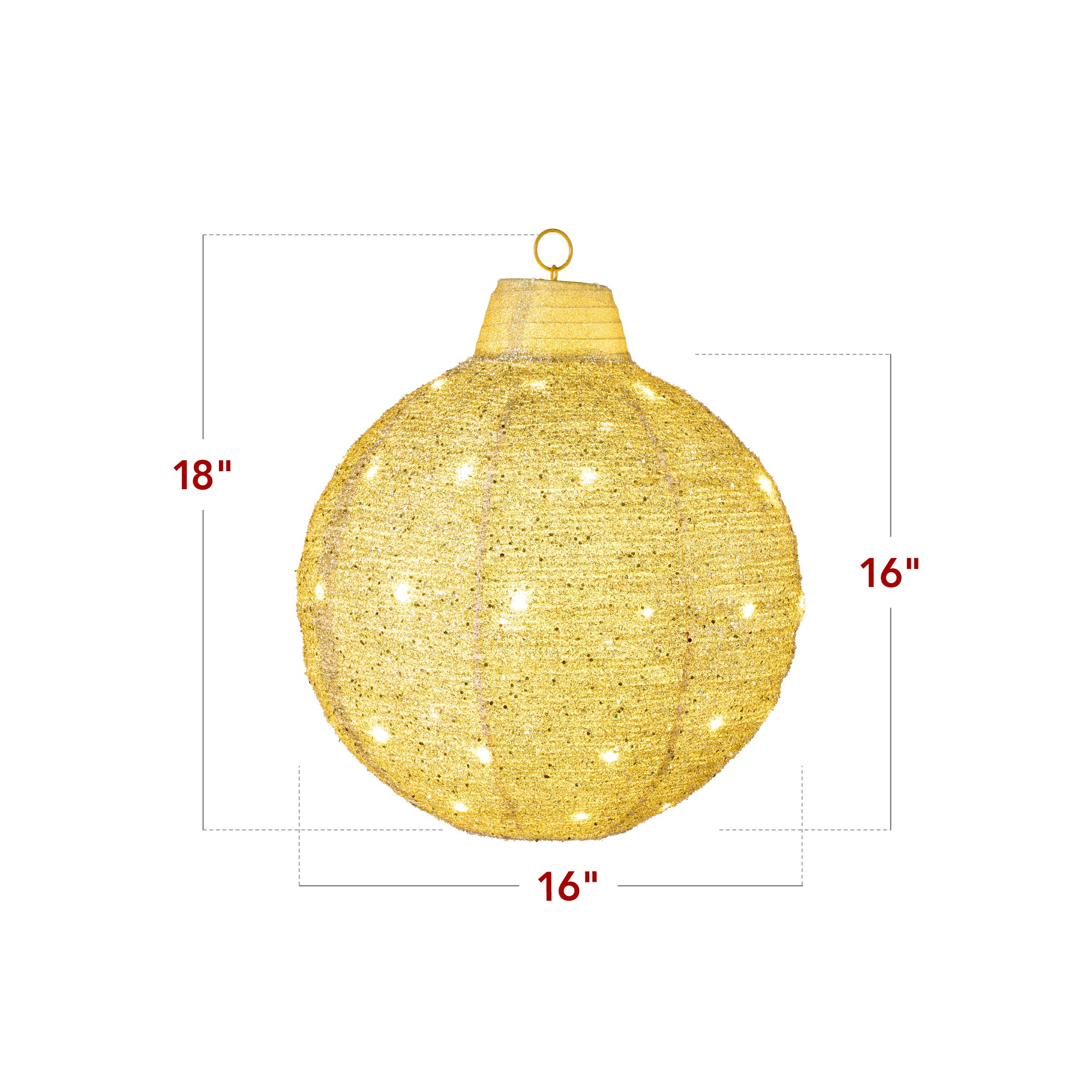 3-Piece Hanging Pop-Up Ornaments Outdoor Christmas Decor, LED Lights - Image 21