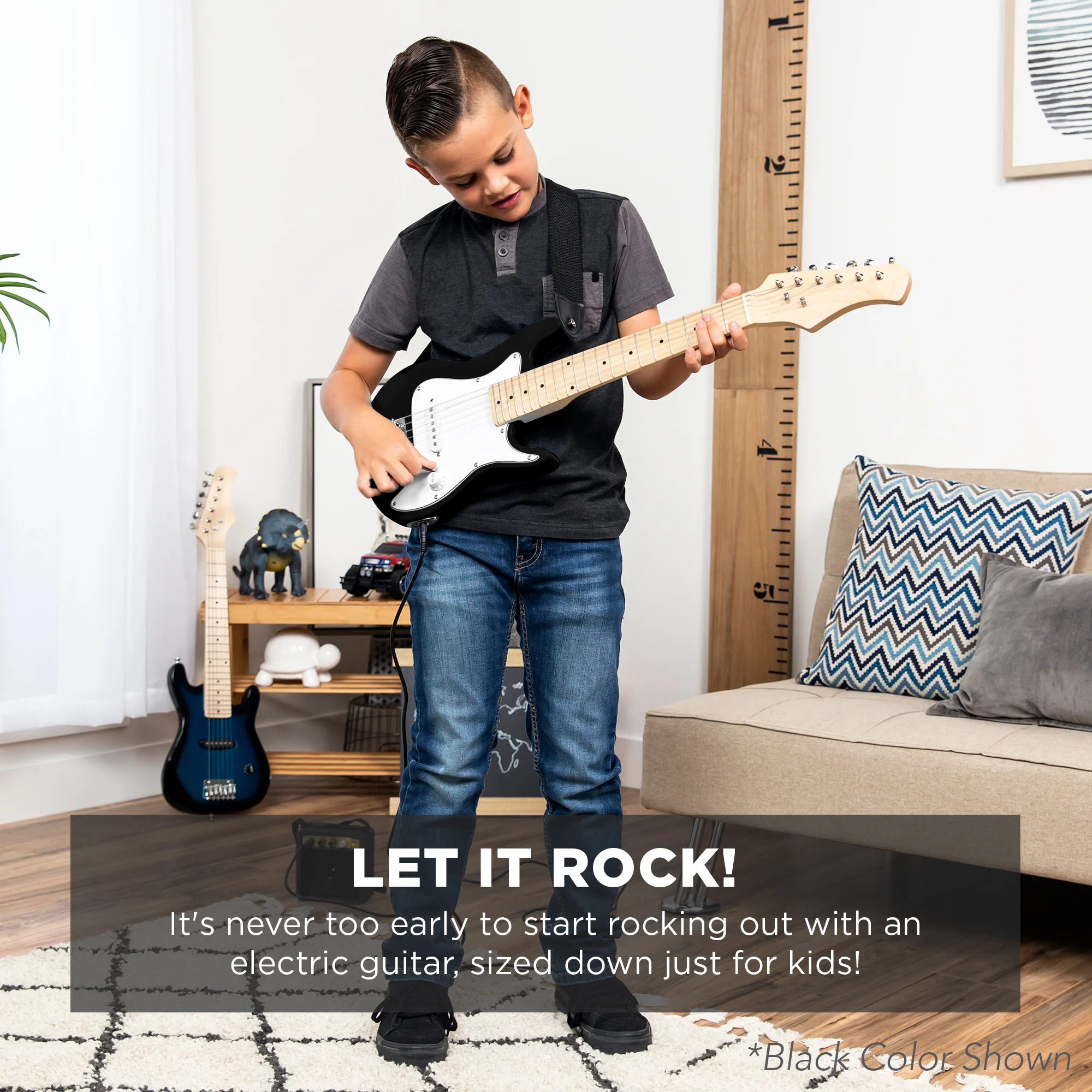 Kids Electric Guitar Beginner Starter Kit w/ 5W Amplifier - 30 in - Image 23