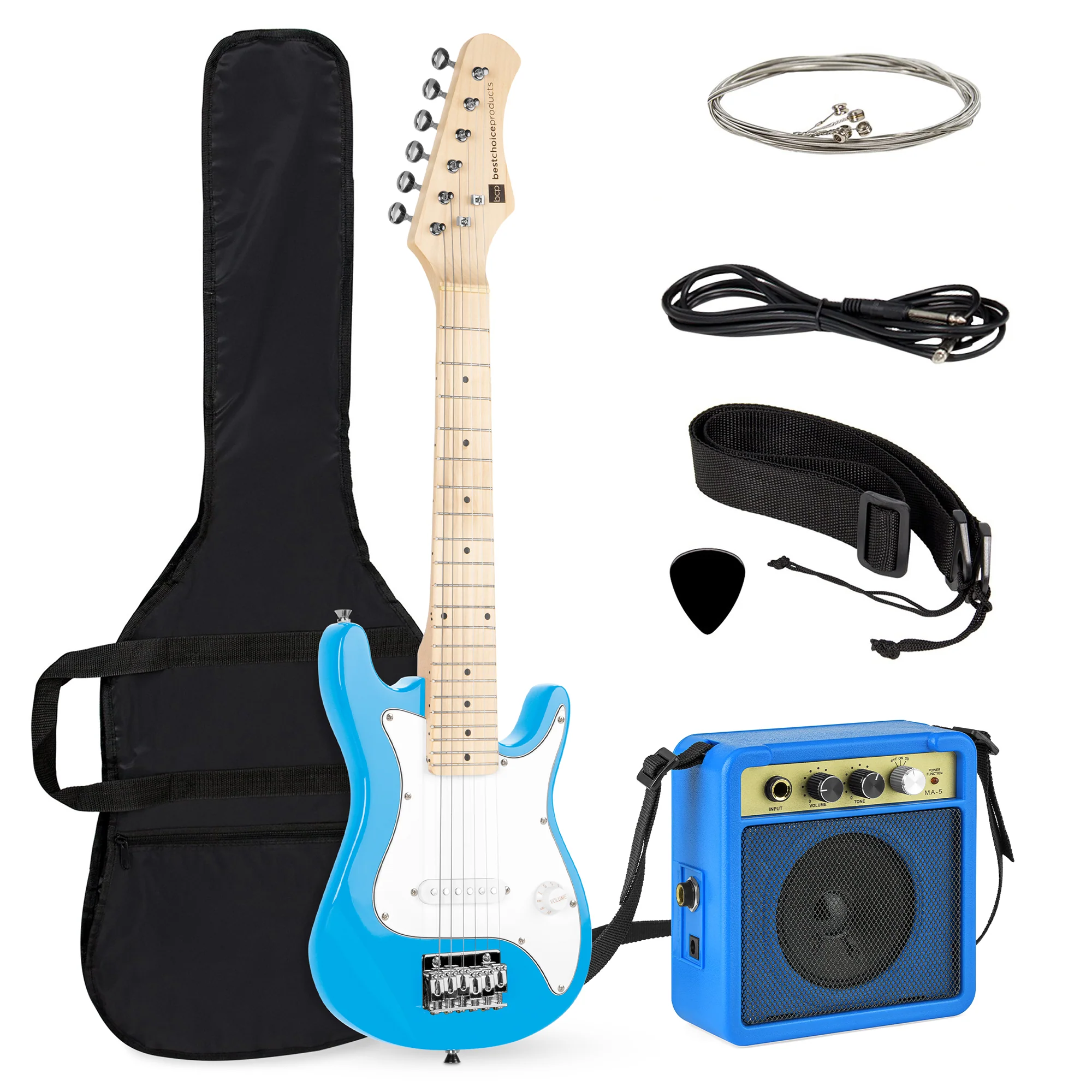 Kids Electric Guitar Beginner Starter Kit w/ 5W Amplifier - 30 in - Image 63