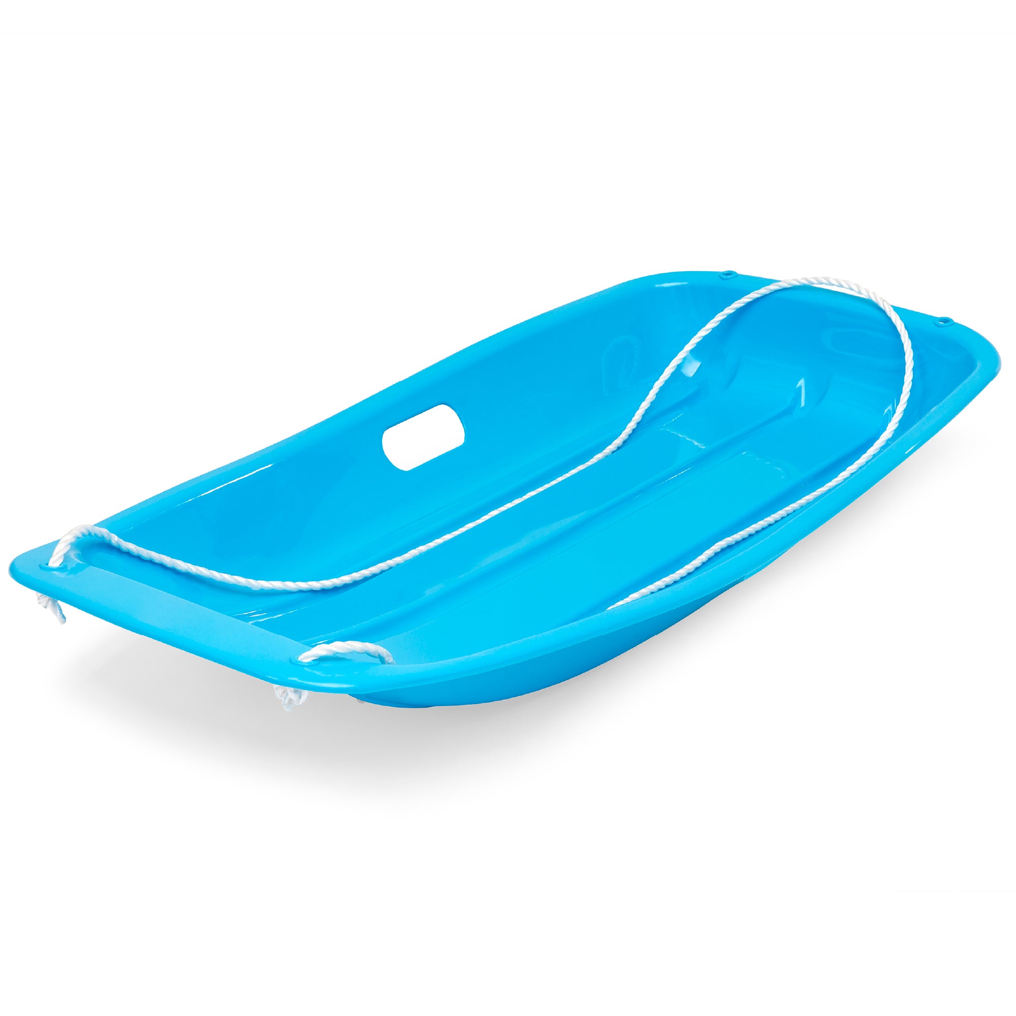 Kids Outdoor Plastic Toboggan Snow Sled Board w/ Pull Rope, Handles - 35in - Image 14