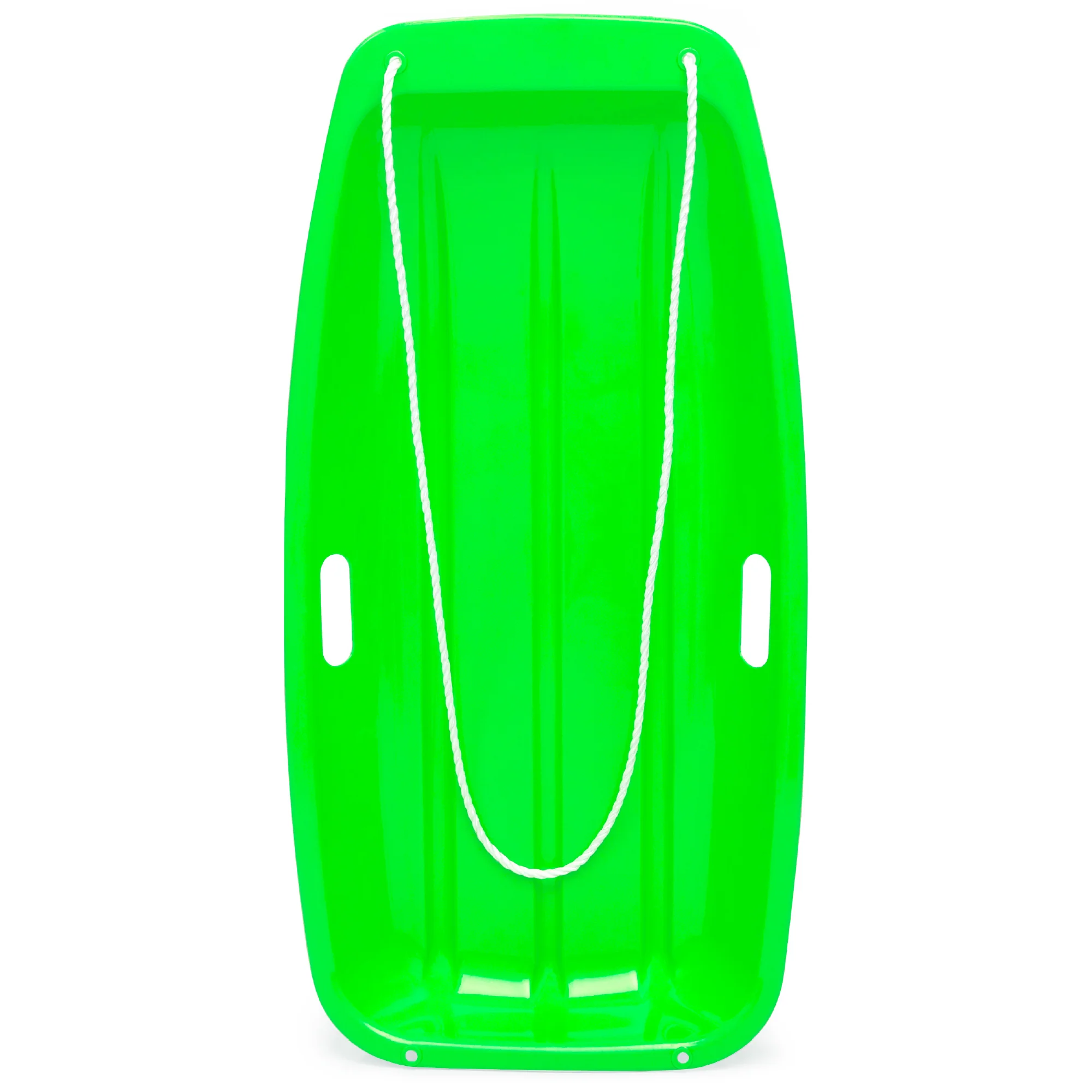 Kids Outdoor Plastic Toboggan Snow Sled Board w/ Pull Rope, Handles - 35in - Image 25