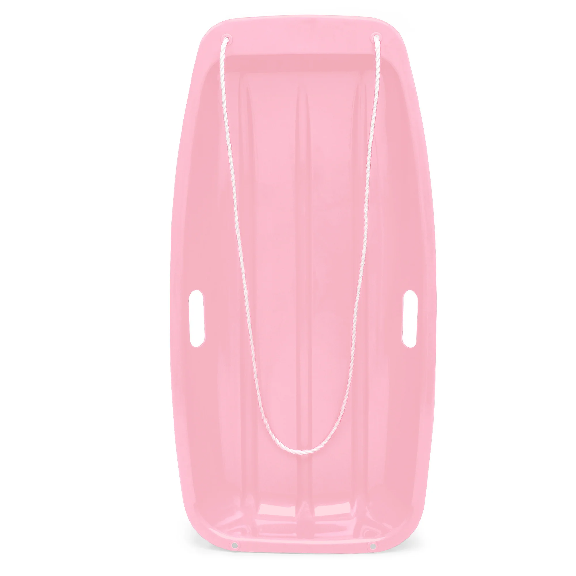 Kids Outdoor Plastic Toboggan Snow Sled Board w/ Pull Rope, Handles - 35in - Image 31
