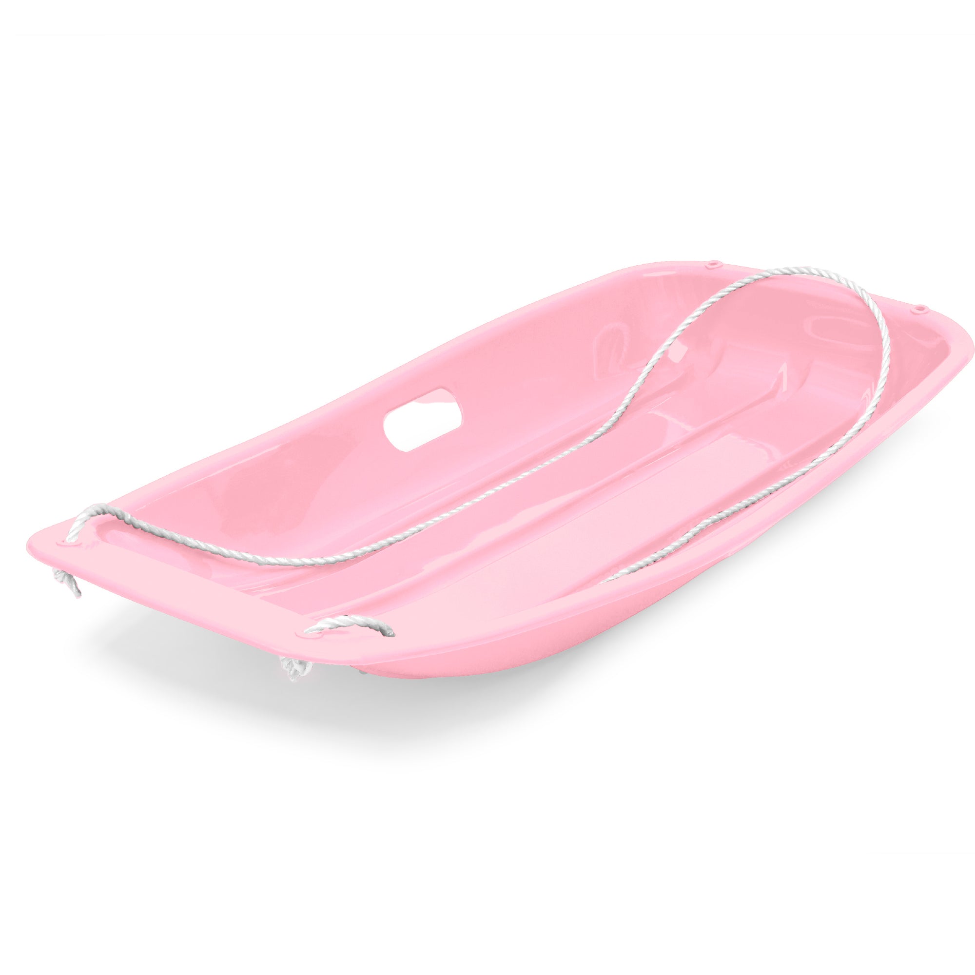 Kids Outdoor Plastic Toboggan Snow Sled Board w/ Pull Rope, Handles - 35in - Image 32