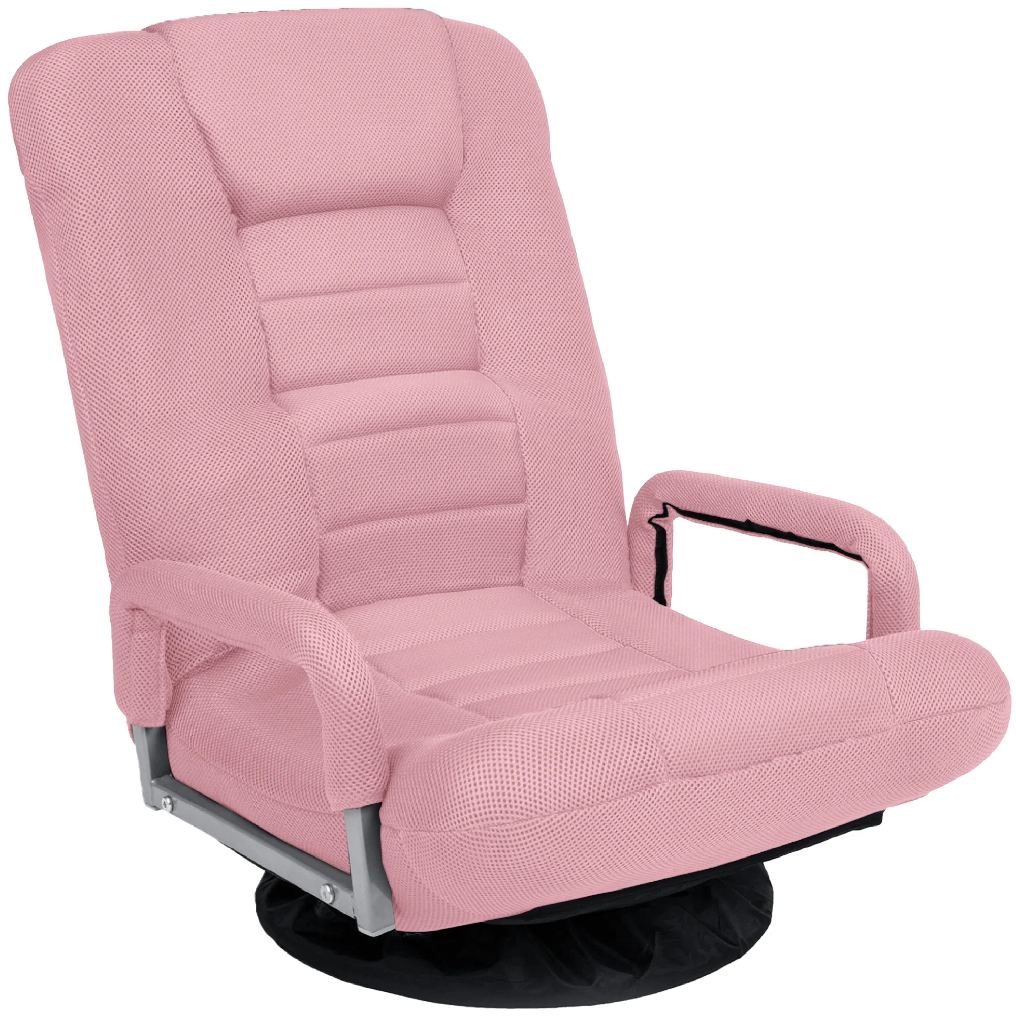 Gaming Floor Chair w/ 360-Degree Swivel, Armrest, Adjustable Backrest - Image 168