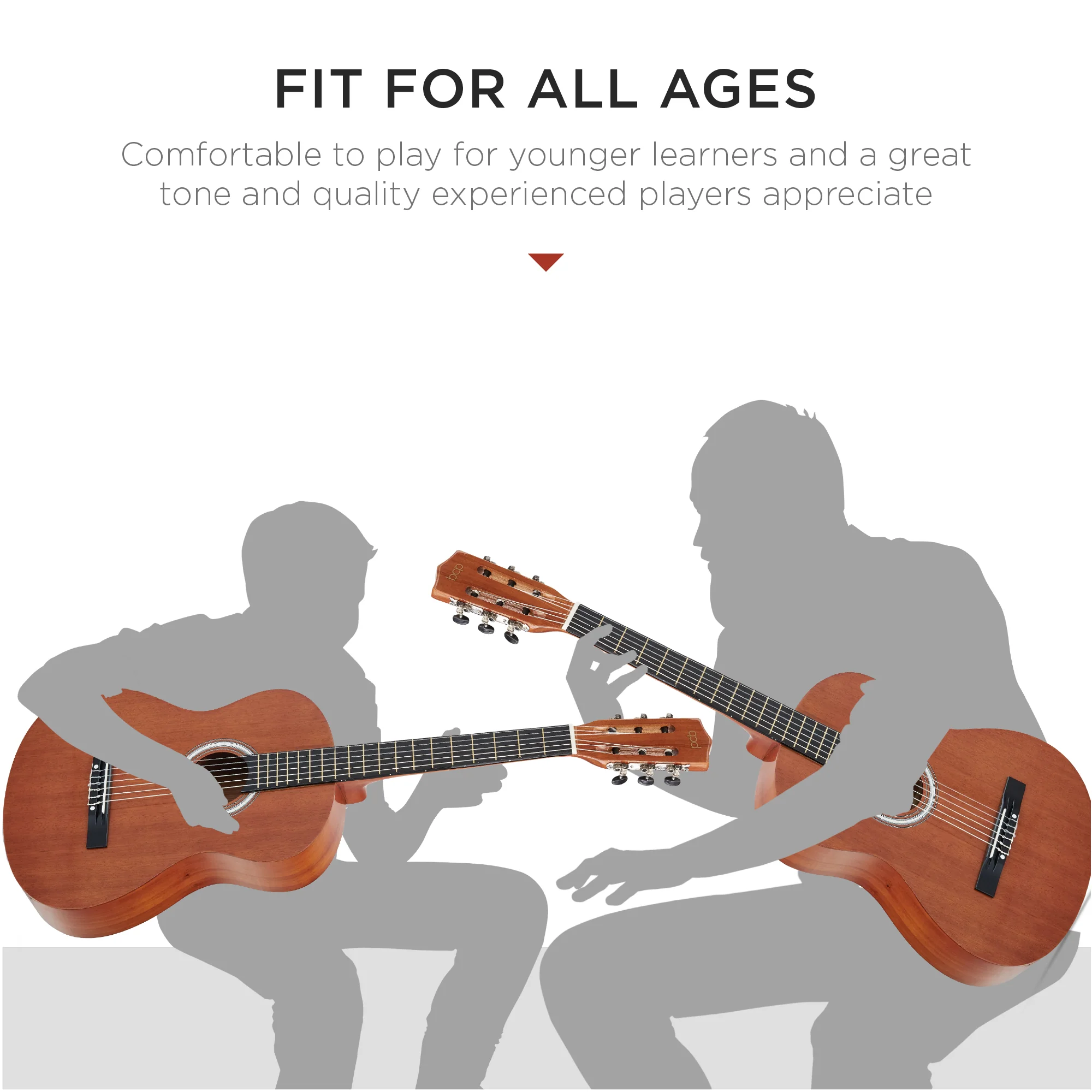 Beginner Acoustic Guitar Set w/ Case, Strap, Extra Strings - 38in - Image 101