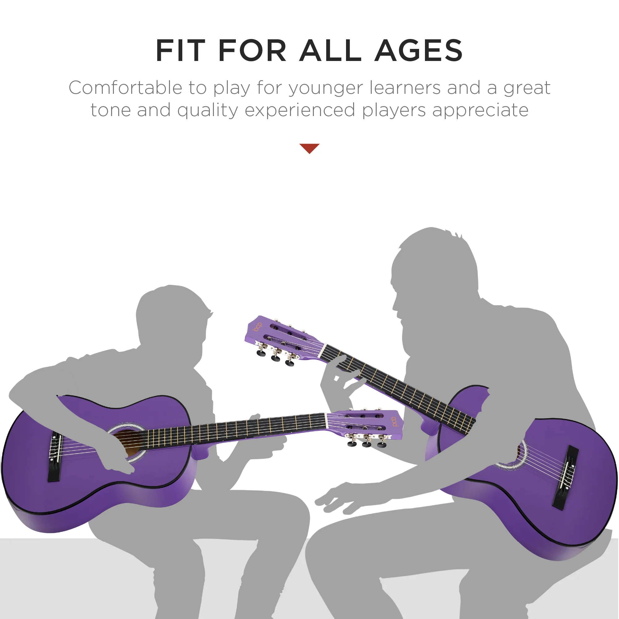 Beginner Acoustic Guitar Set w/ Case, Strap, Extra Strings - 38in - Image 13