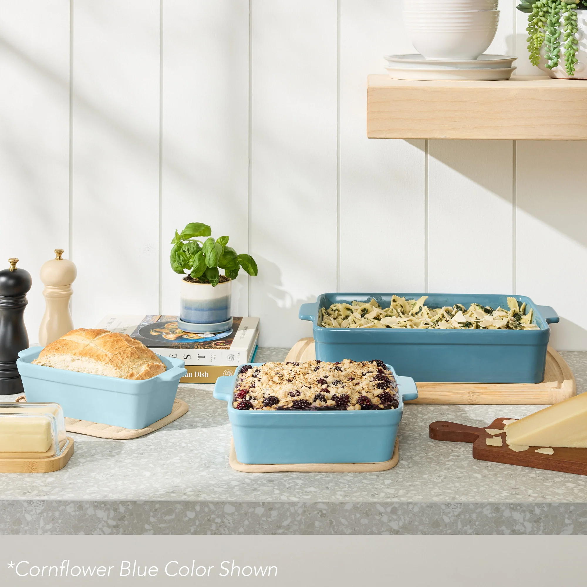 3-Piece Ceramic Bakeware Set, Stoneware Baking Dishes, Casserole Serving Set - Image 40