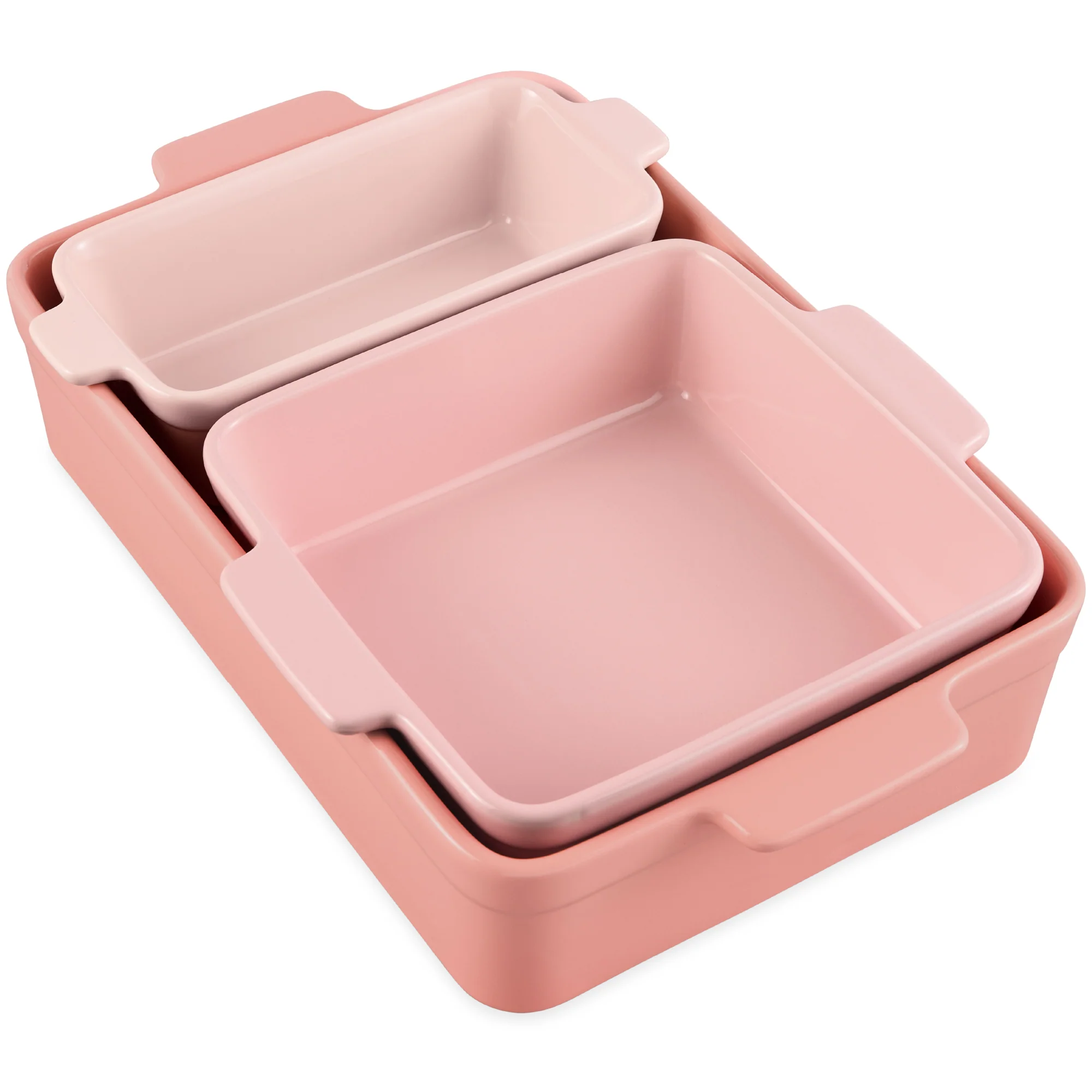 3-Piece Ceramic Bakeware Set, Stoneware Baking Dishes, Casserole Serving Set - Image 41