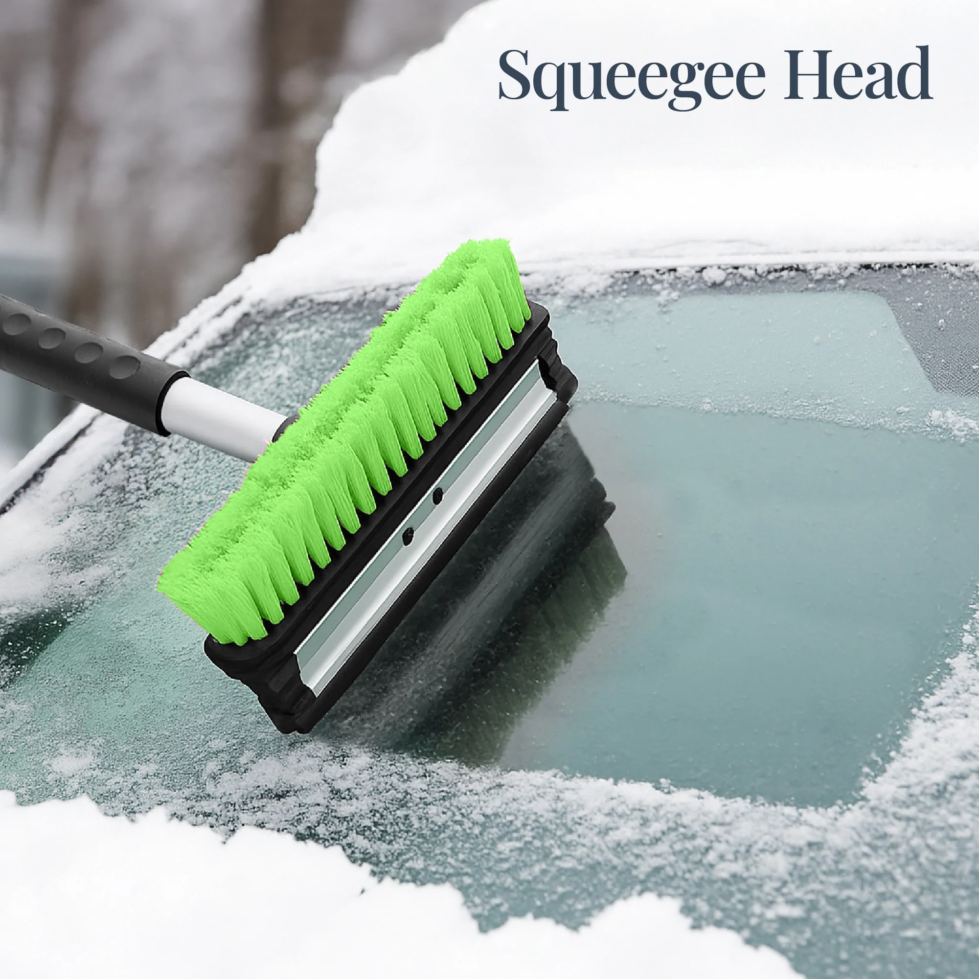 4 in 1 Snow Brush with Shovel, Ice Scraper & Squeegee w/Storage Bag - Image 16