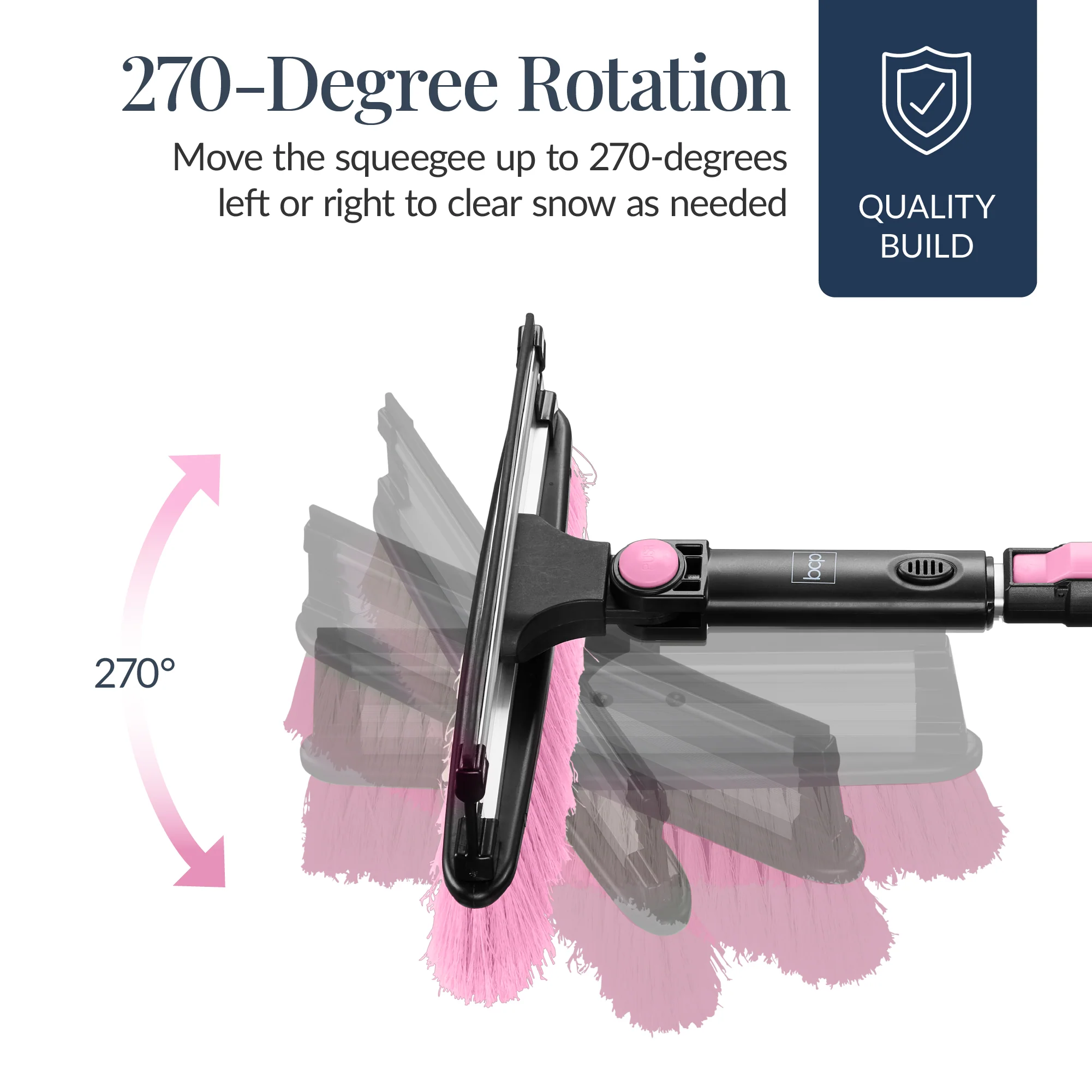 4 in 1 Snow Brush with Shovel, Ice Scraper & Squeegee w/Storage Bag - Image 8