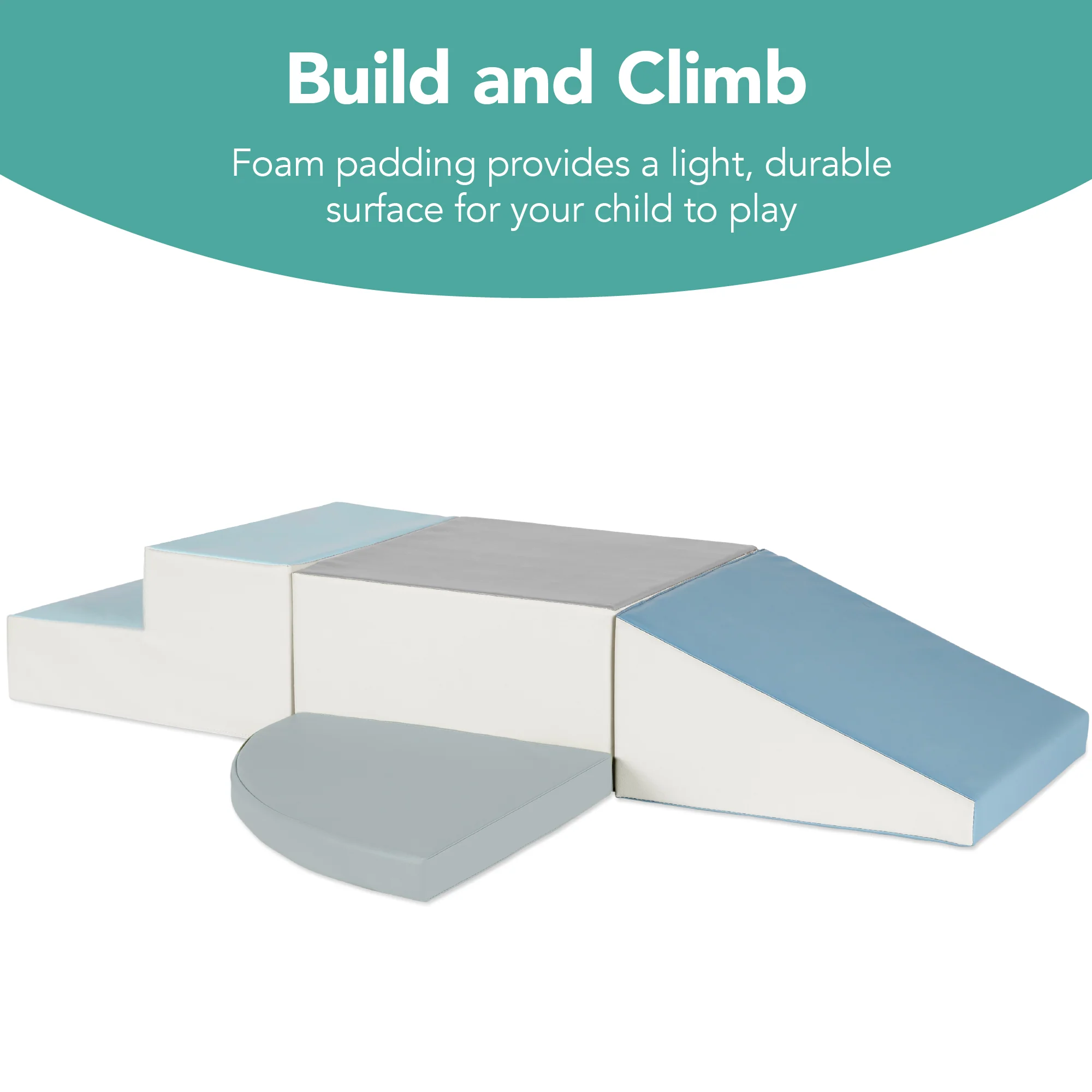 4-Piece Kids Climb & Crawl Soft Foam Shapes Structure Playset - Image 16