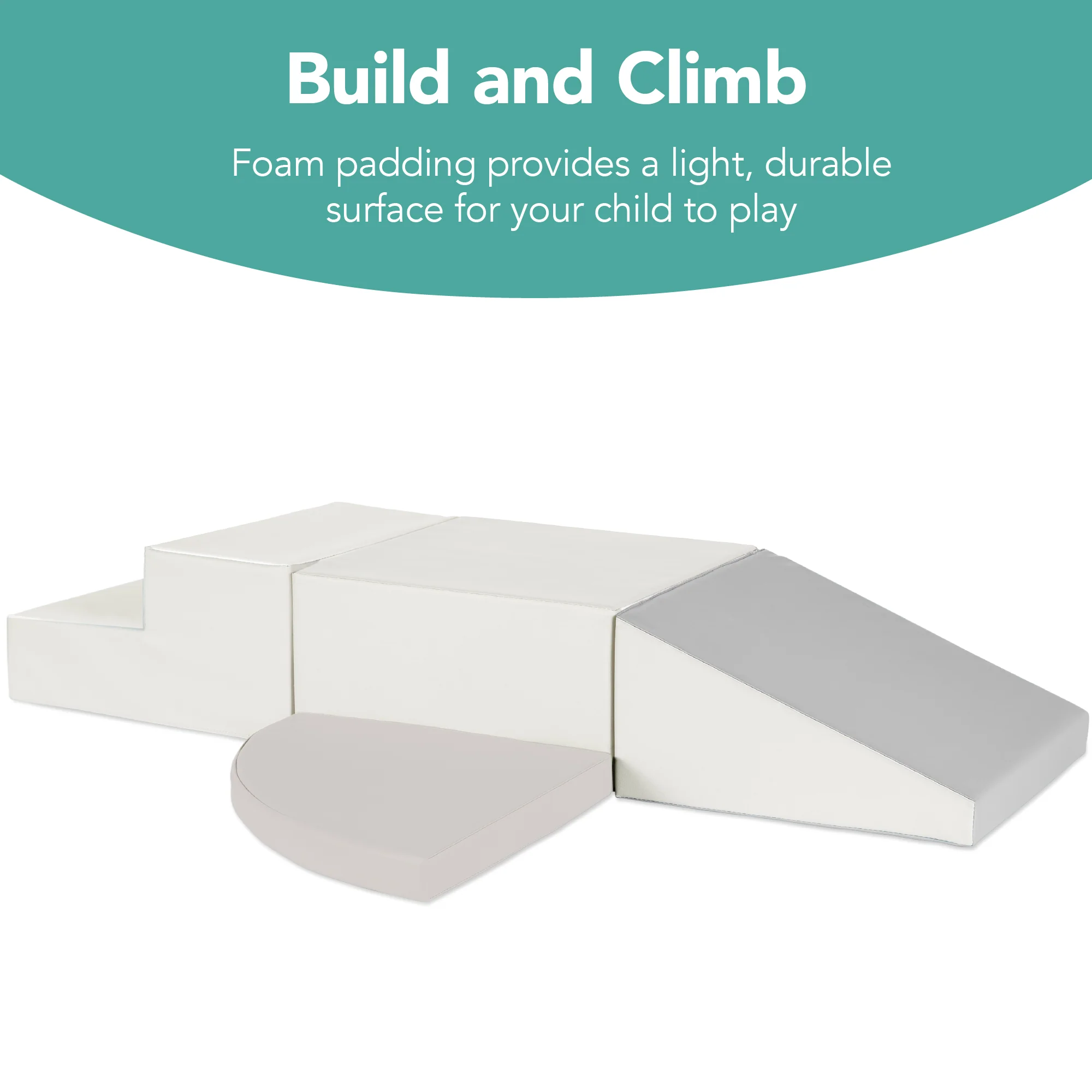 4-Piece Kids Climb & Crawl Soft Foam Shapes Structure Playset - Image 23
