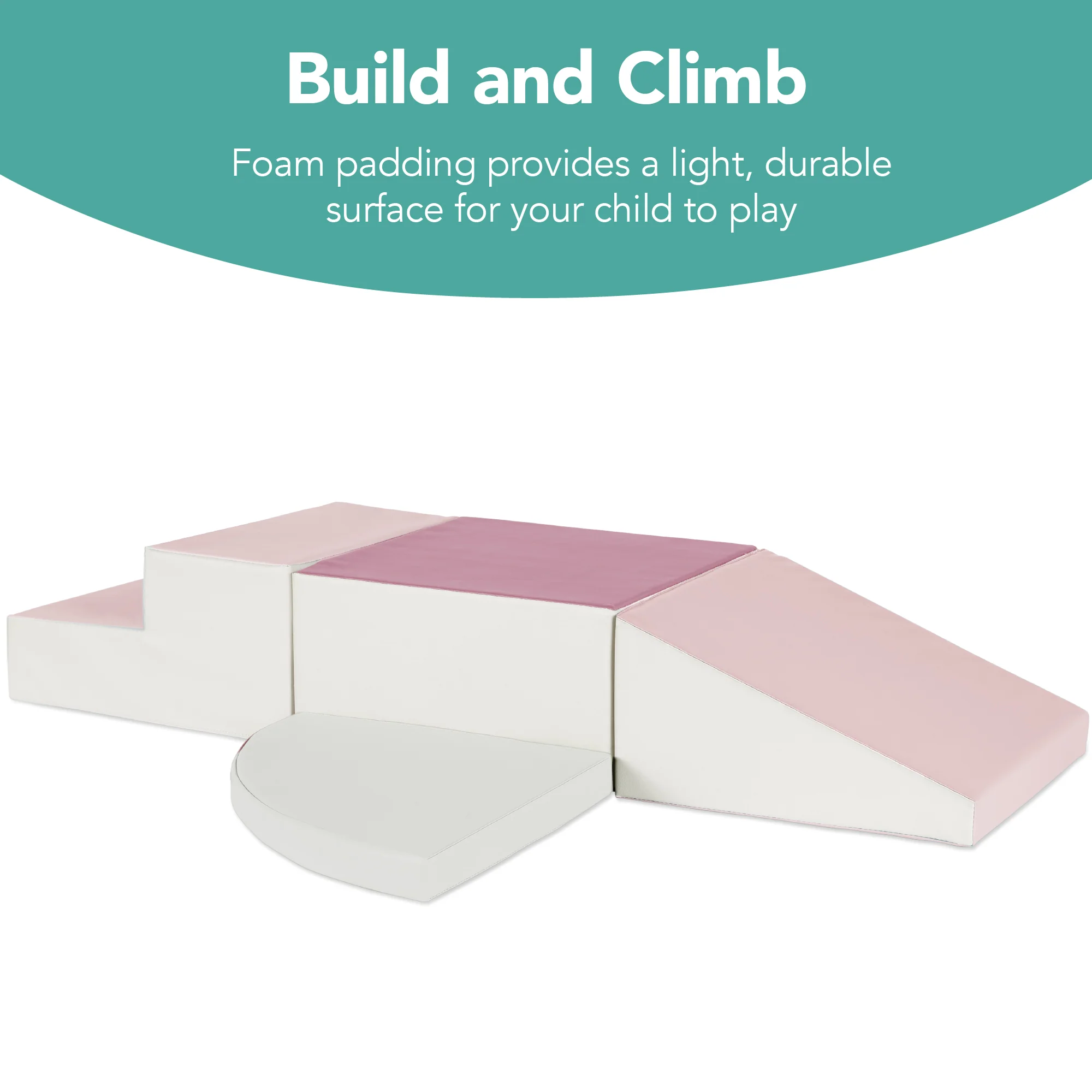 4-Piece Kids Climb & Crawl Soft Foam Shapes Structure Playset - Image 9