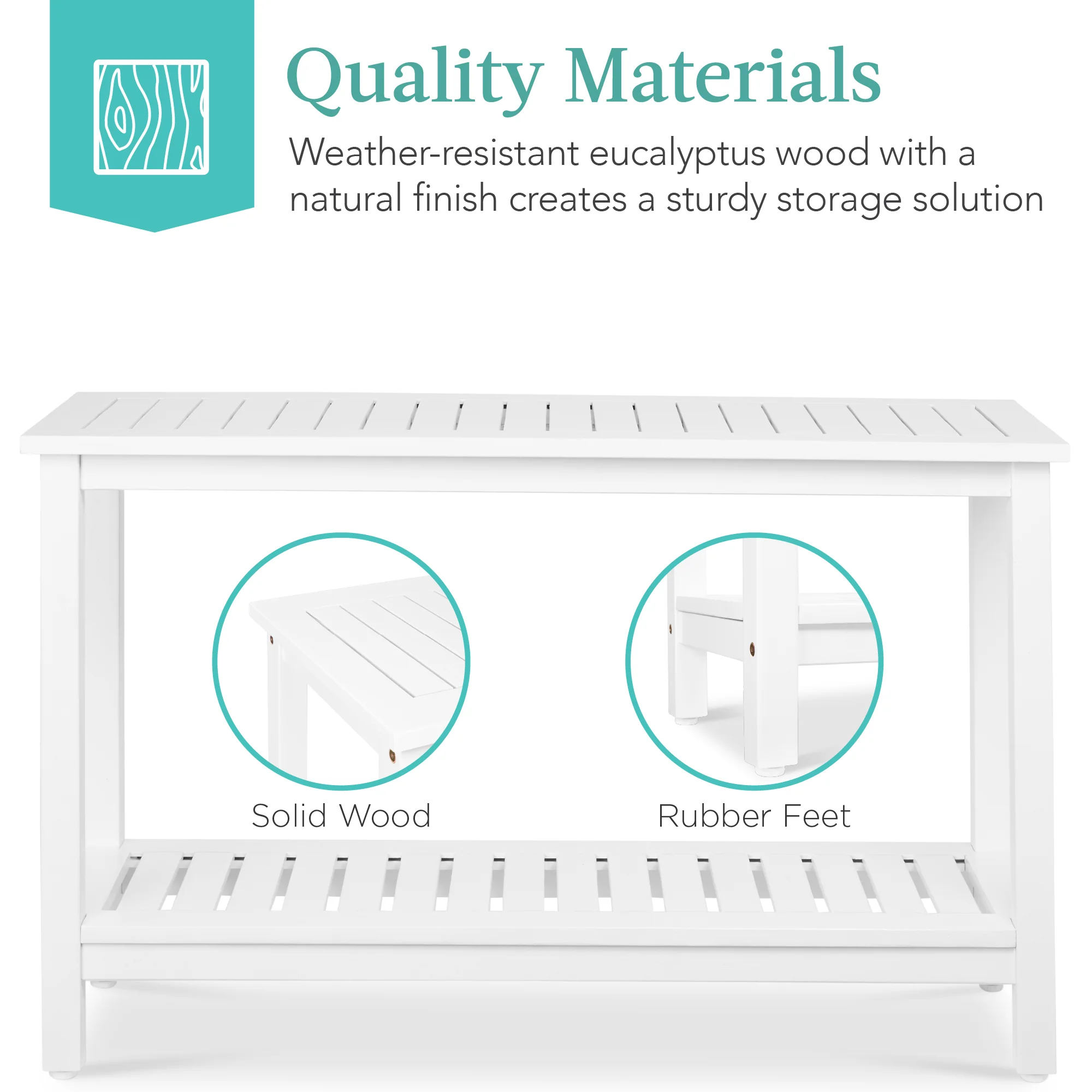 2-Shelf Wooden Console Table Storage Organizer w/ Natural Finish - 48in - Image 19