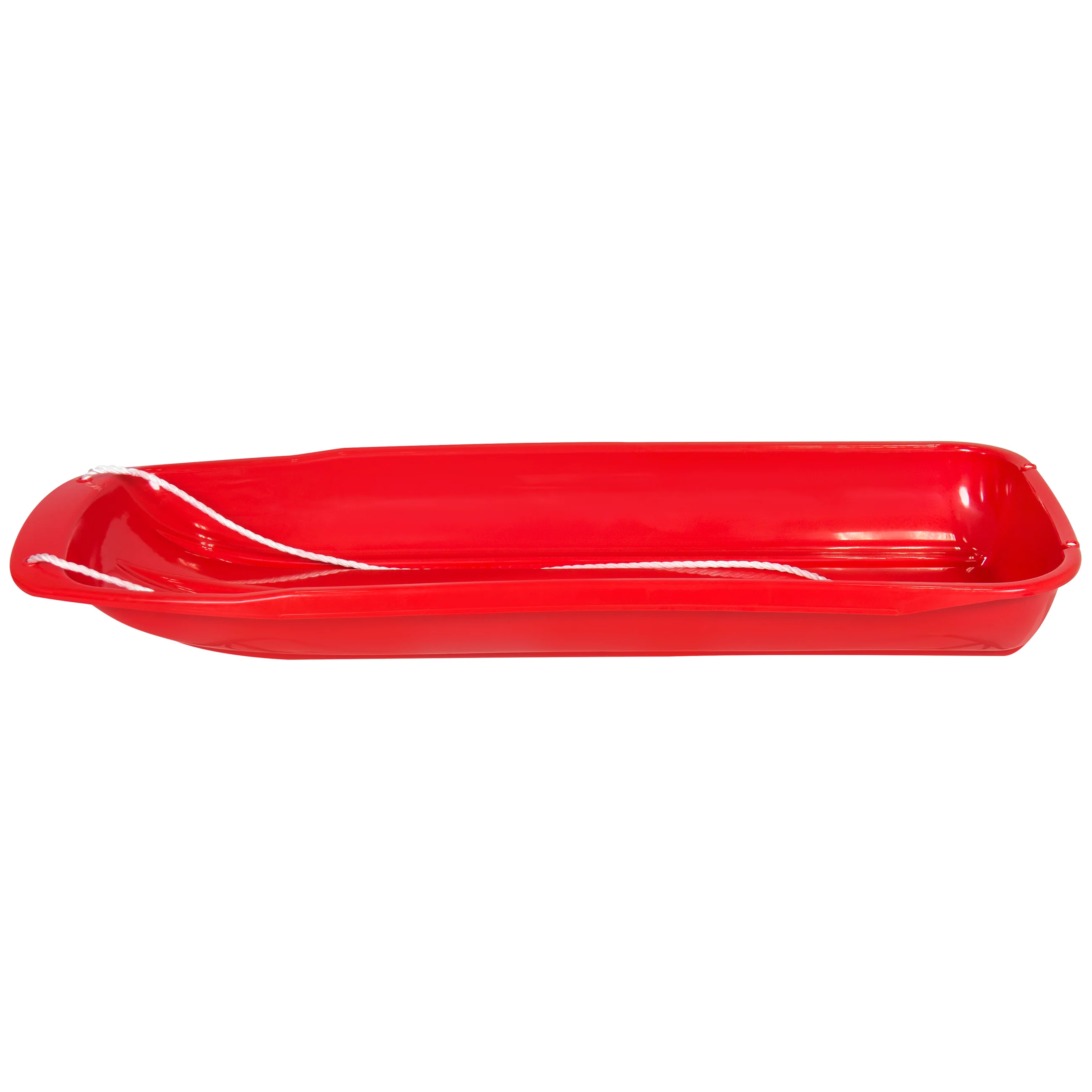 48in Kids Toboggan Snow Sled Board w/ Pull Rope, Curved Edges - Image 23