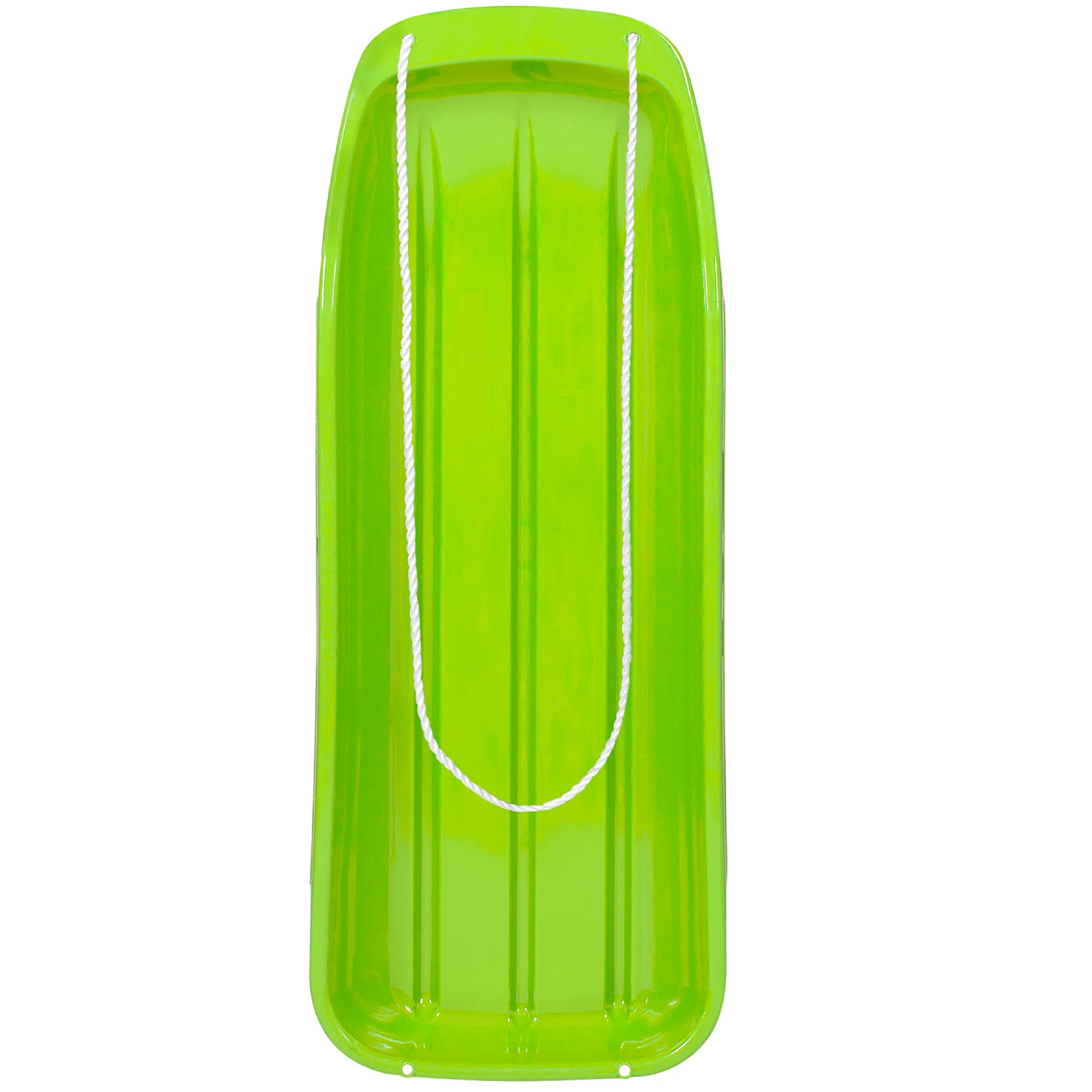 48in Kids Toboggan Snow Sled Board w/ Pull Rope, Curved Edges - Image 4