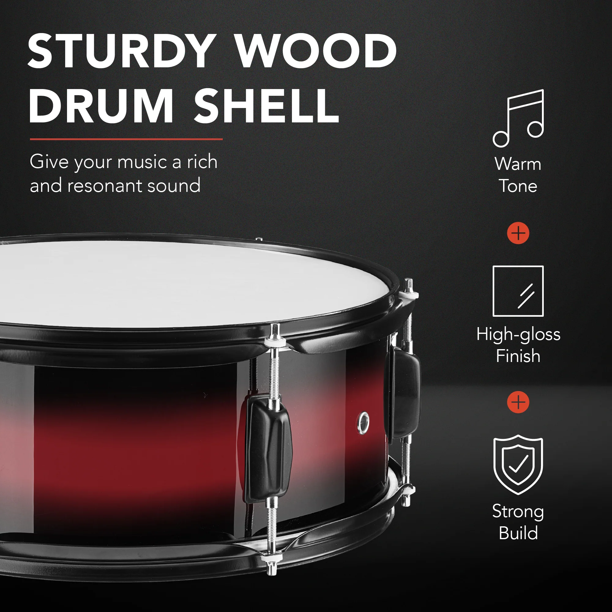 5-Piece Full Size Drum Set For Adults - Image 12