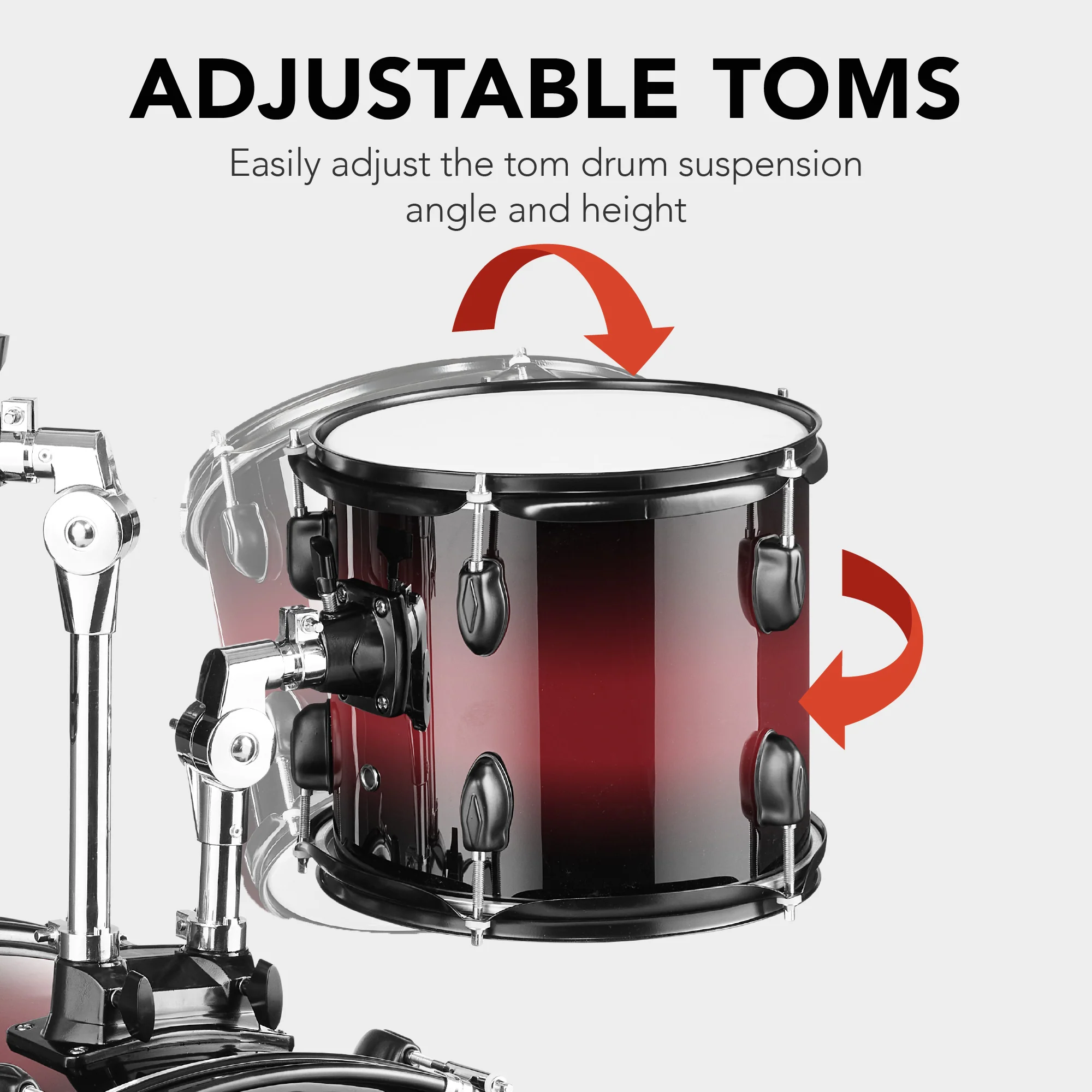5-Piece Full Size Drum Set For Adults - Image 13