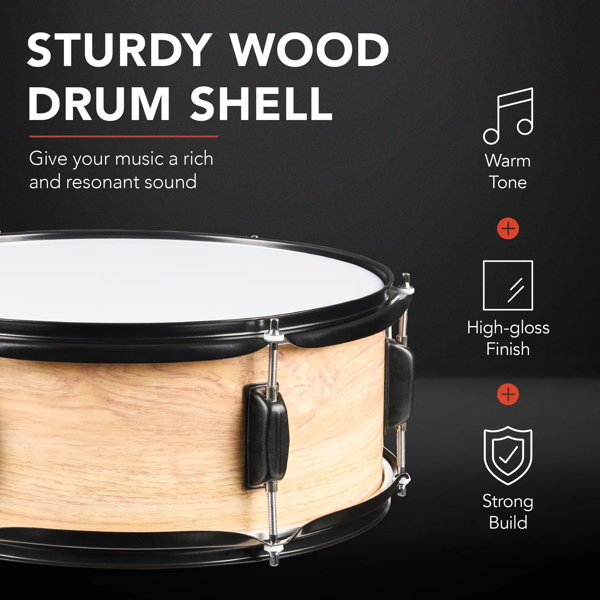 5-Piece Full Size Drum Set For Adults - Image 20