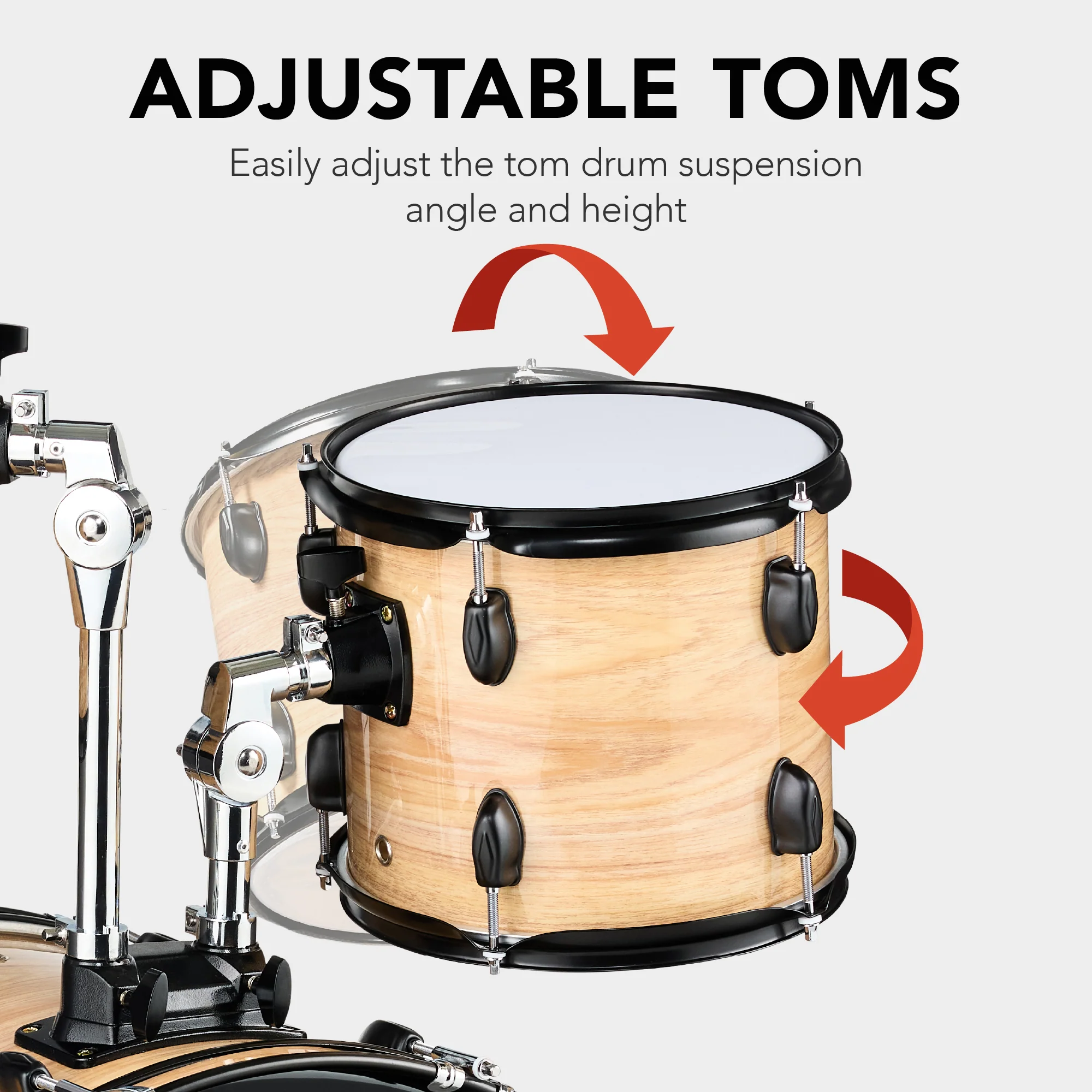 5-Piece Full Size Drum Set For Adults - Image 21