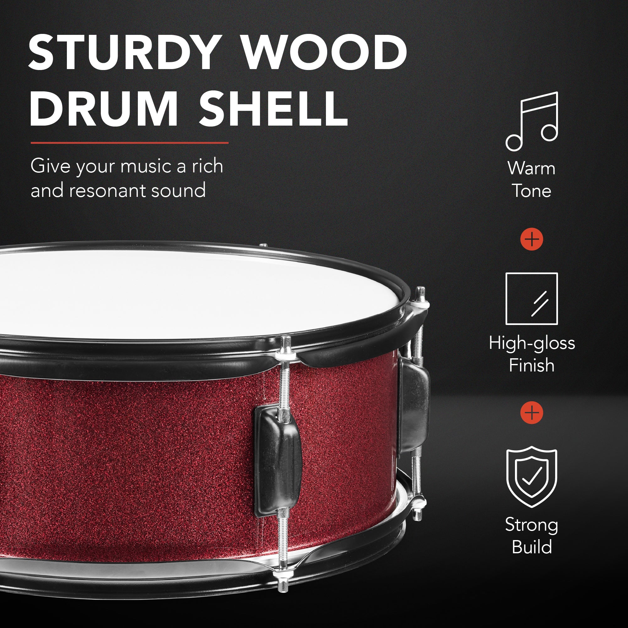 5-Piece Full Size Drum Set For Adults - Image 28