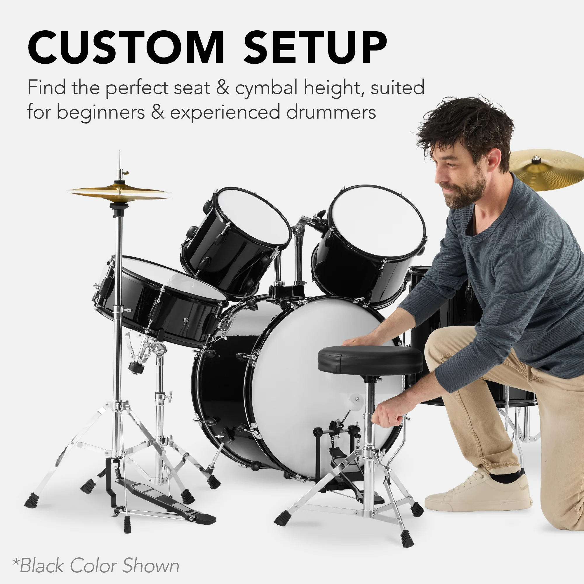 5-Piece Full Size Drum Set For Adults - Image 30