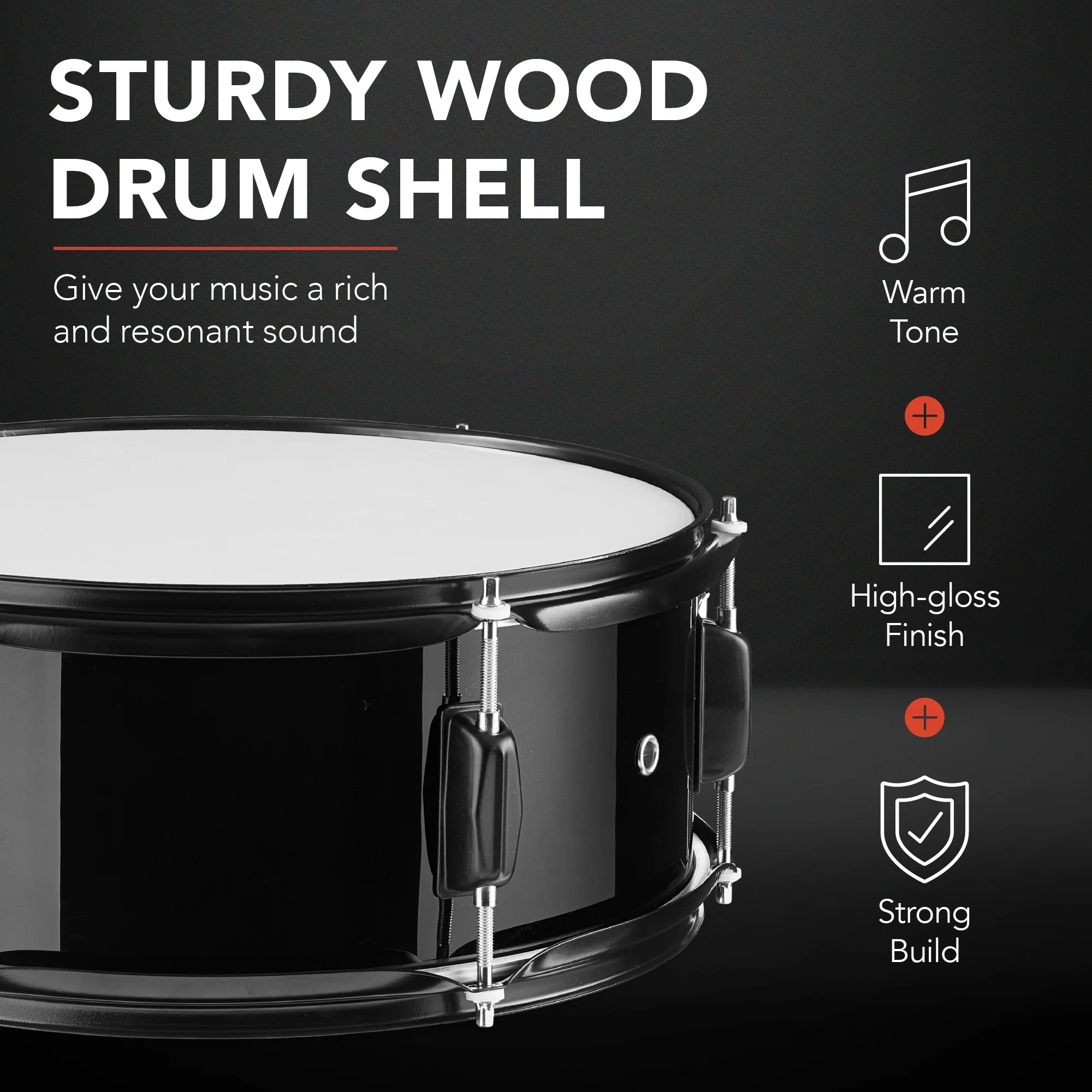5-Piece Full Size Drum Set For Adults - Image 36