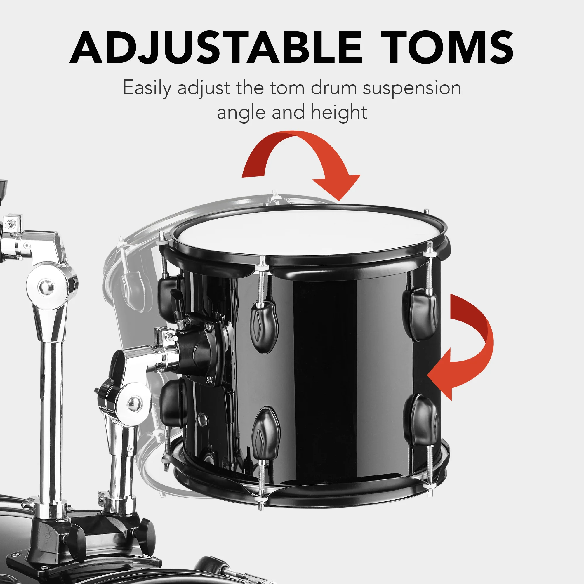5-Piece Full Size Drum Set For Adults - Image 37
