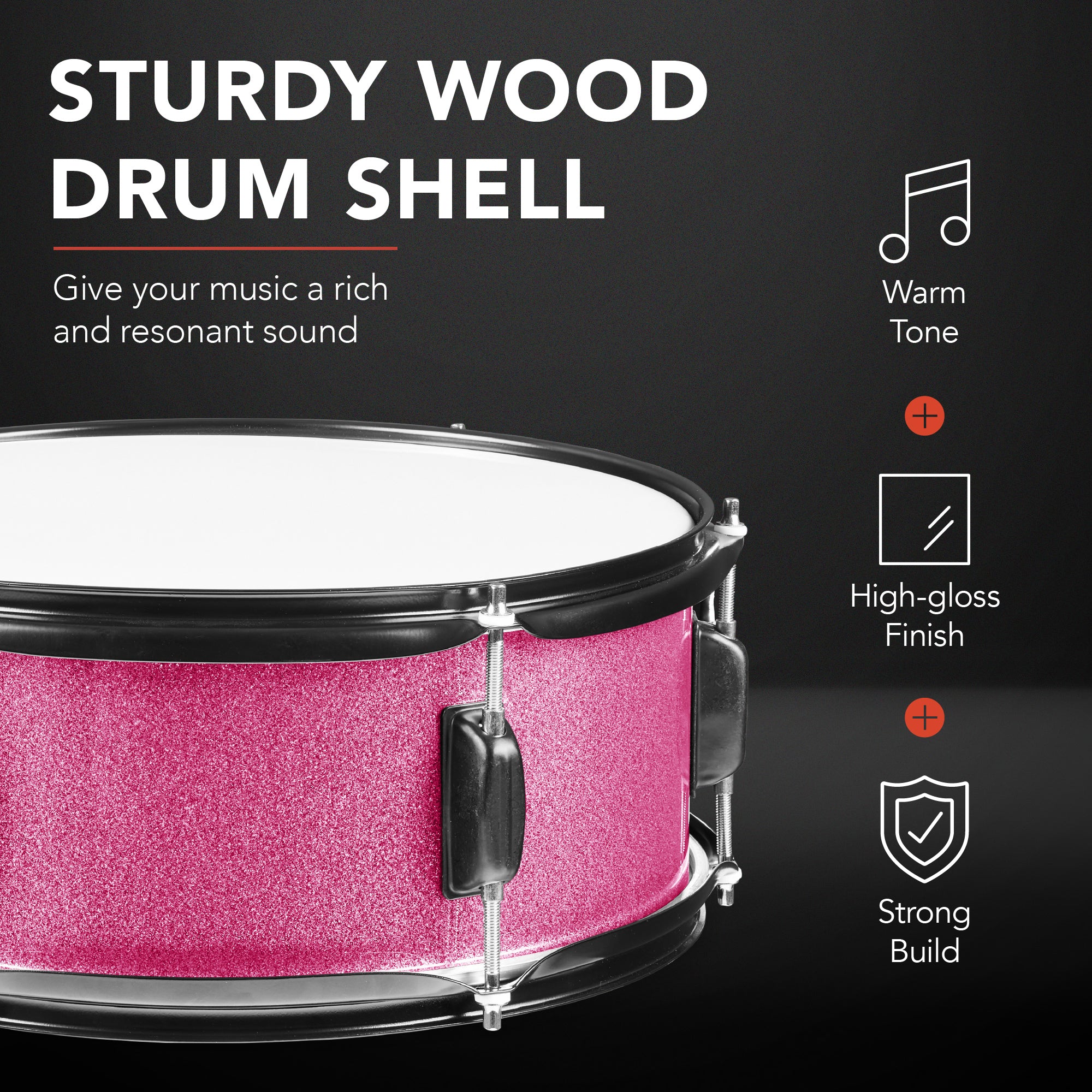 5-Piece Full Size Drum Set For Adults - Image 44