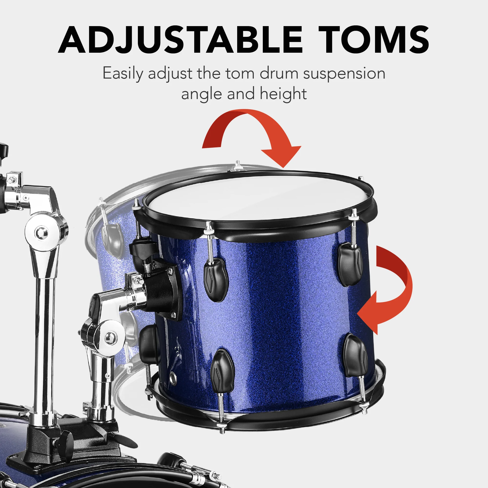 5-Piece Full Size Drum Set For Adults - Image 5
