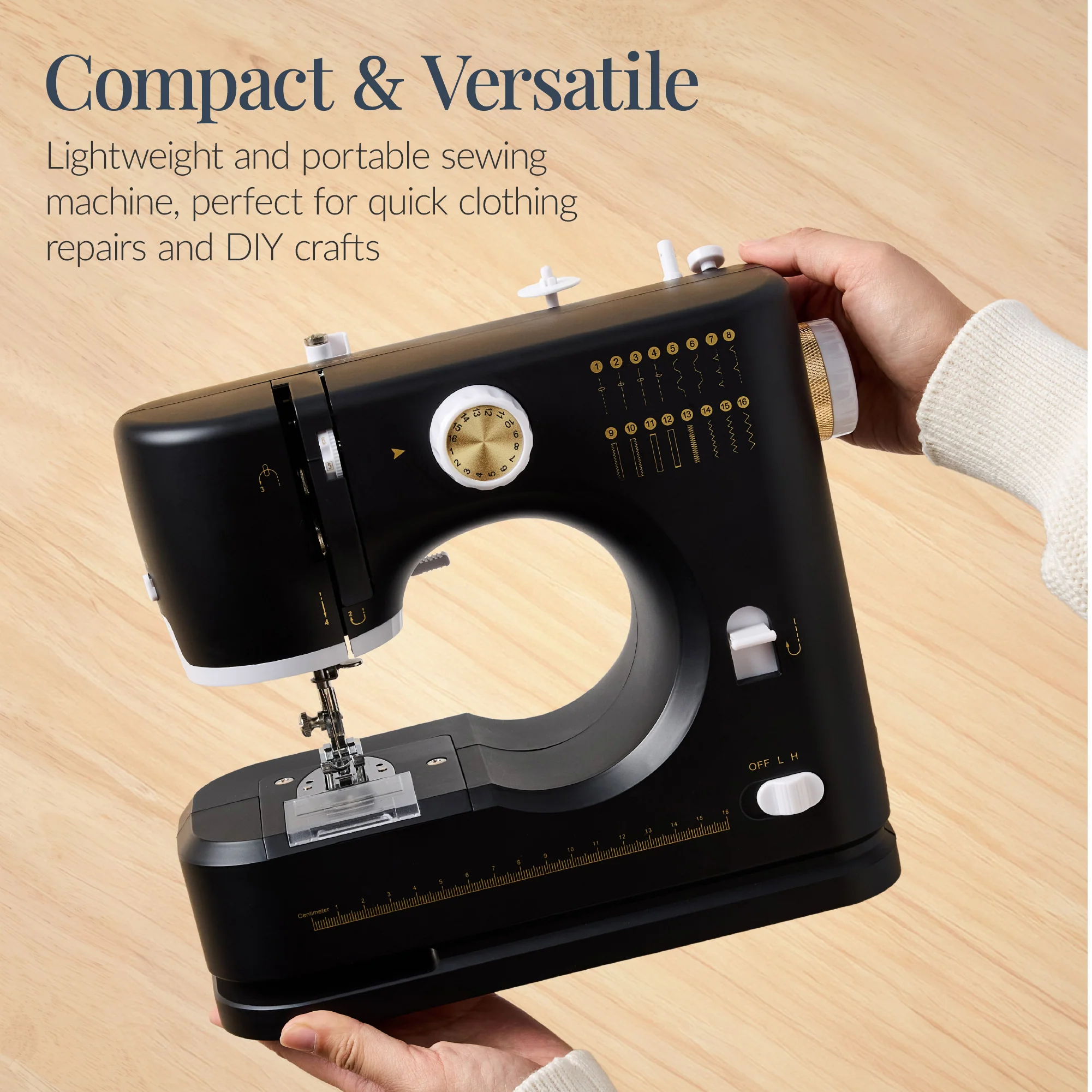 55-Piece Sewing Machine Kit for Beginners w/ 16 Stitch Patterns - Image 27