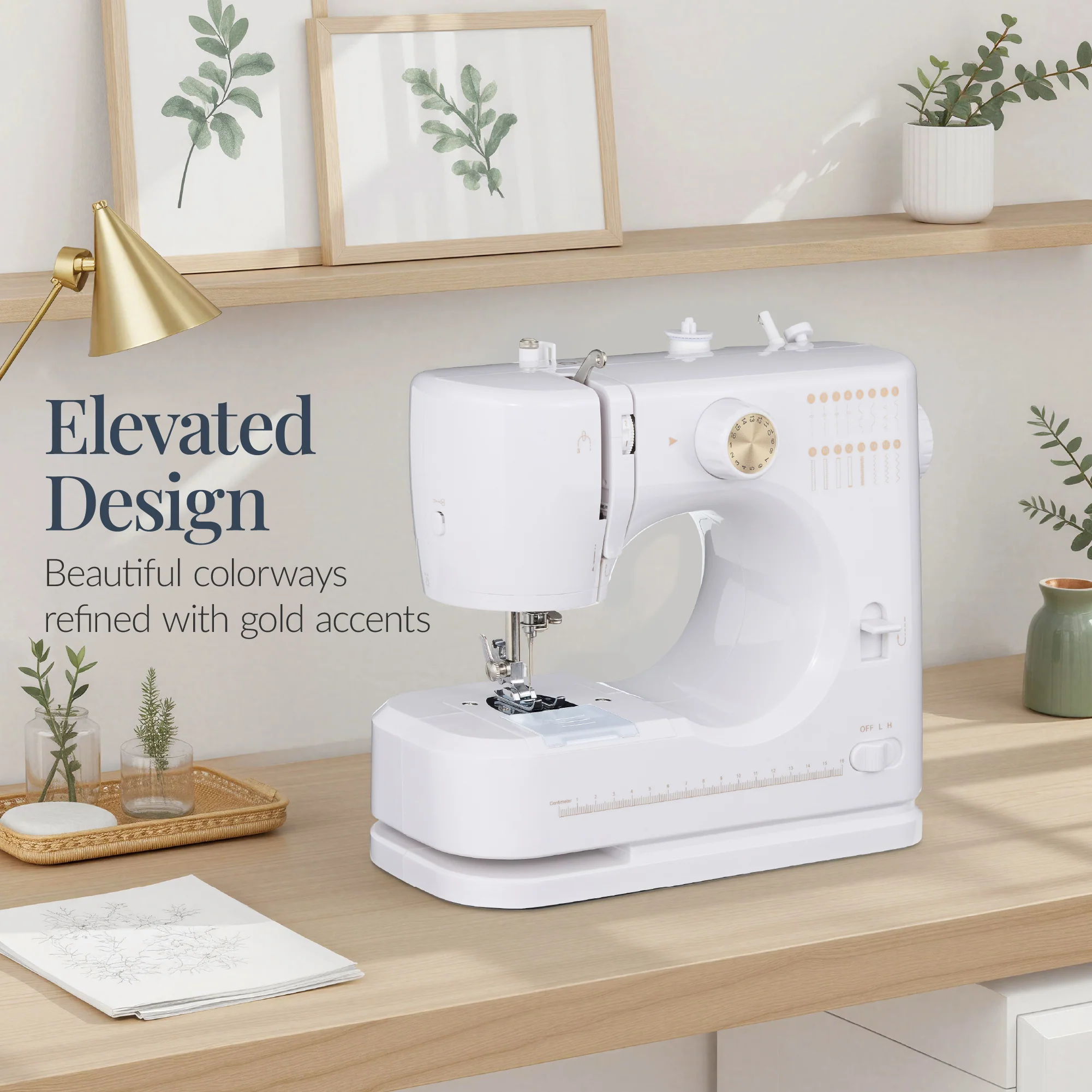 55-Piece Sewing Machine Kit for Beginners w/ 16 Stitch Patterns - Image 5