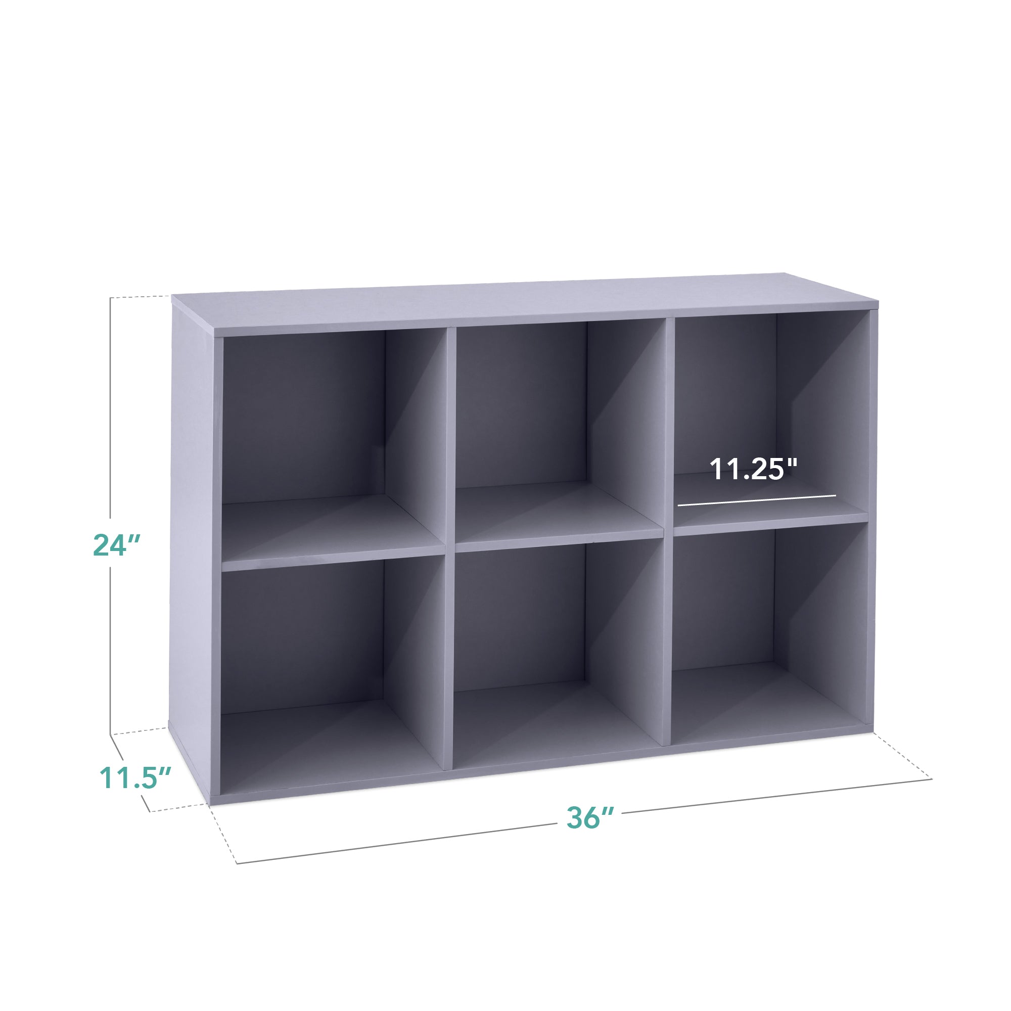 6-Cube Bookshelf, 11in Storage Display w/ Removable Panels, Customizable - Image 66