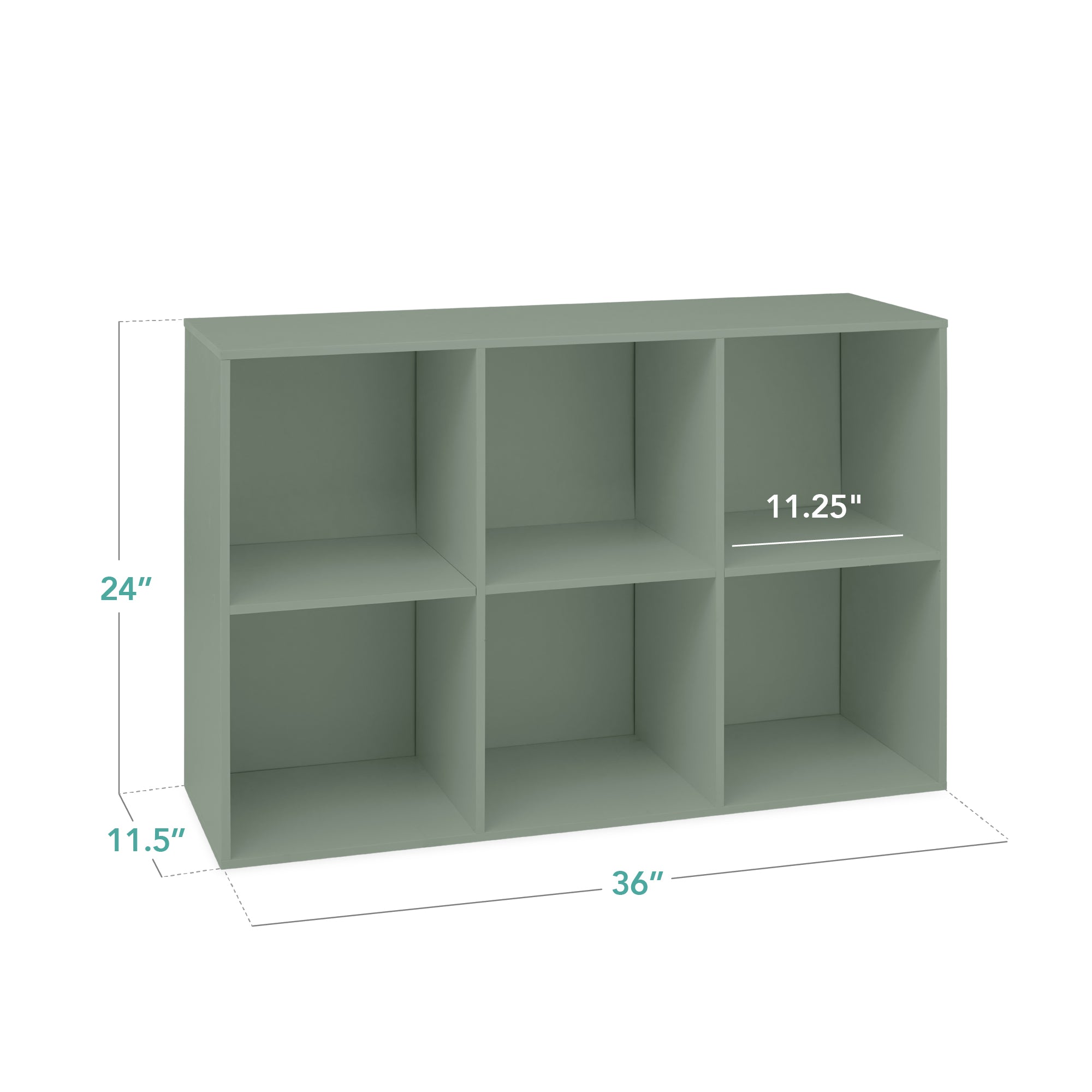 6-Cube Bookshelf, 11in Storage Display w/ Removable Panels, Customizable - Image 90