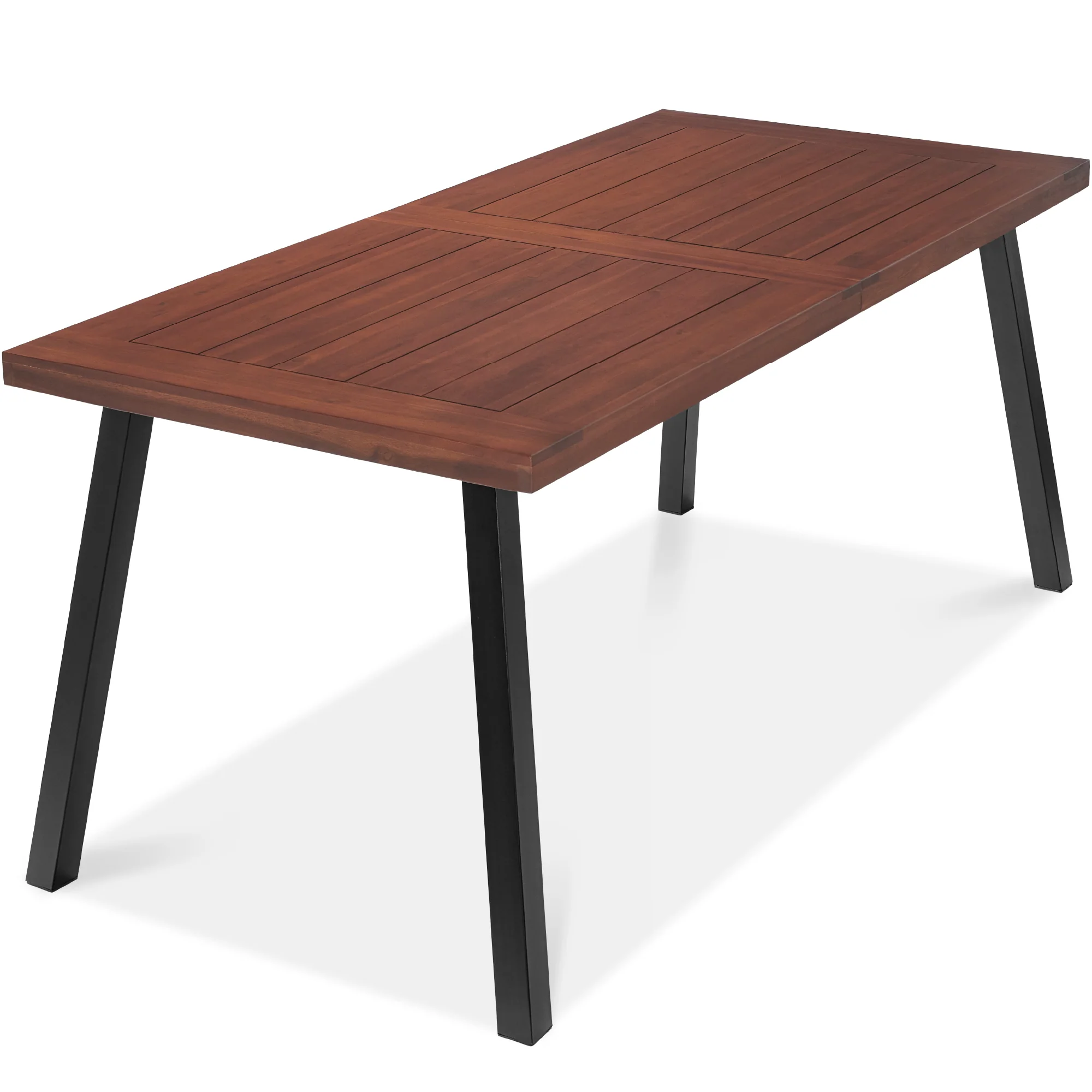 6-Person Indoor Outdoor Acacia Wood Dining Table - Image 29