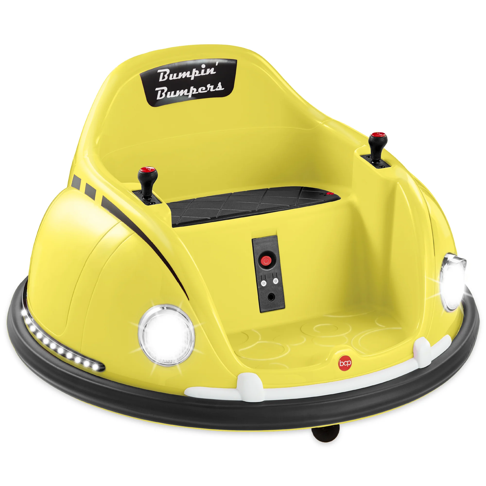 6V Kids Ride On Bumper Car Toy w/ Remote, Harness, Lights, 360 Degree Spin - Image 10