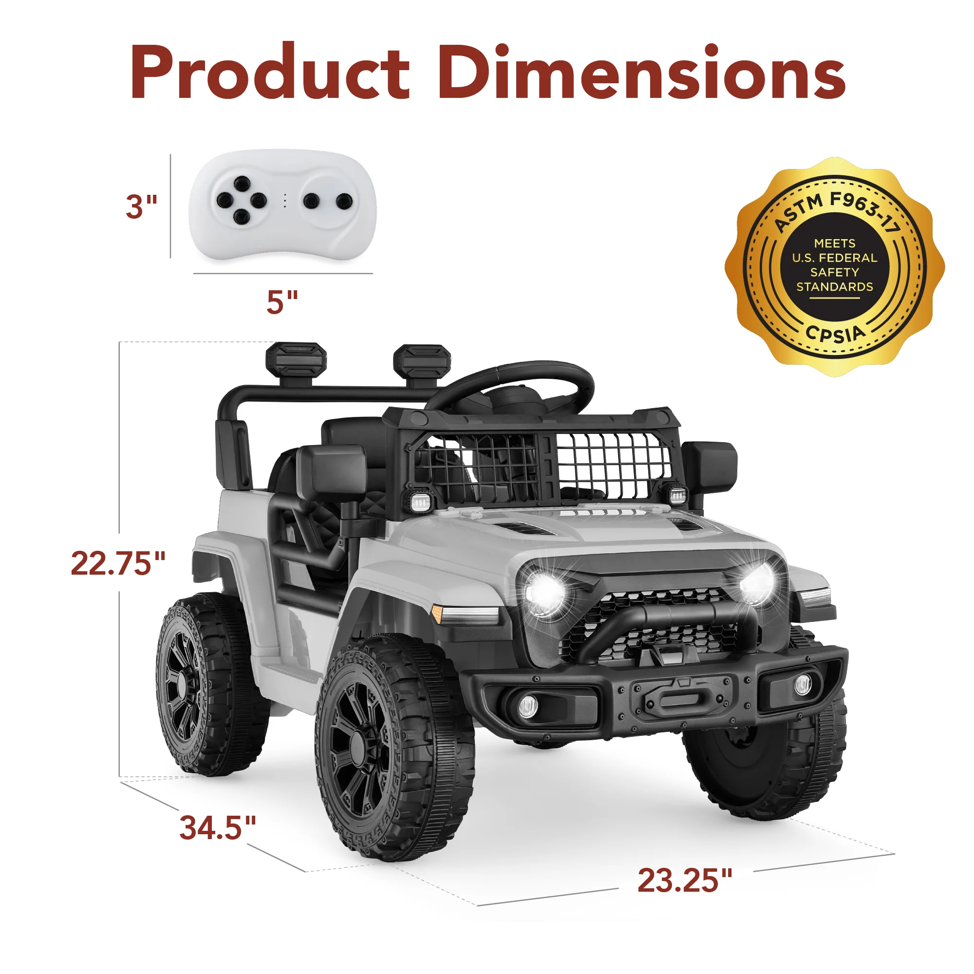 6V Kids Ride-On Truck Car w/ Parent Remote Control, 4-Wheel Suspension - Image 14