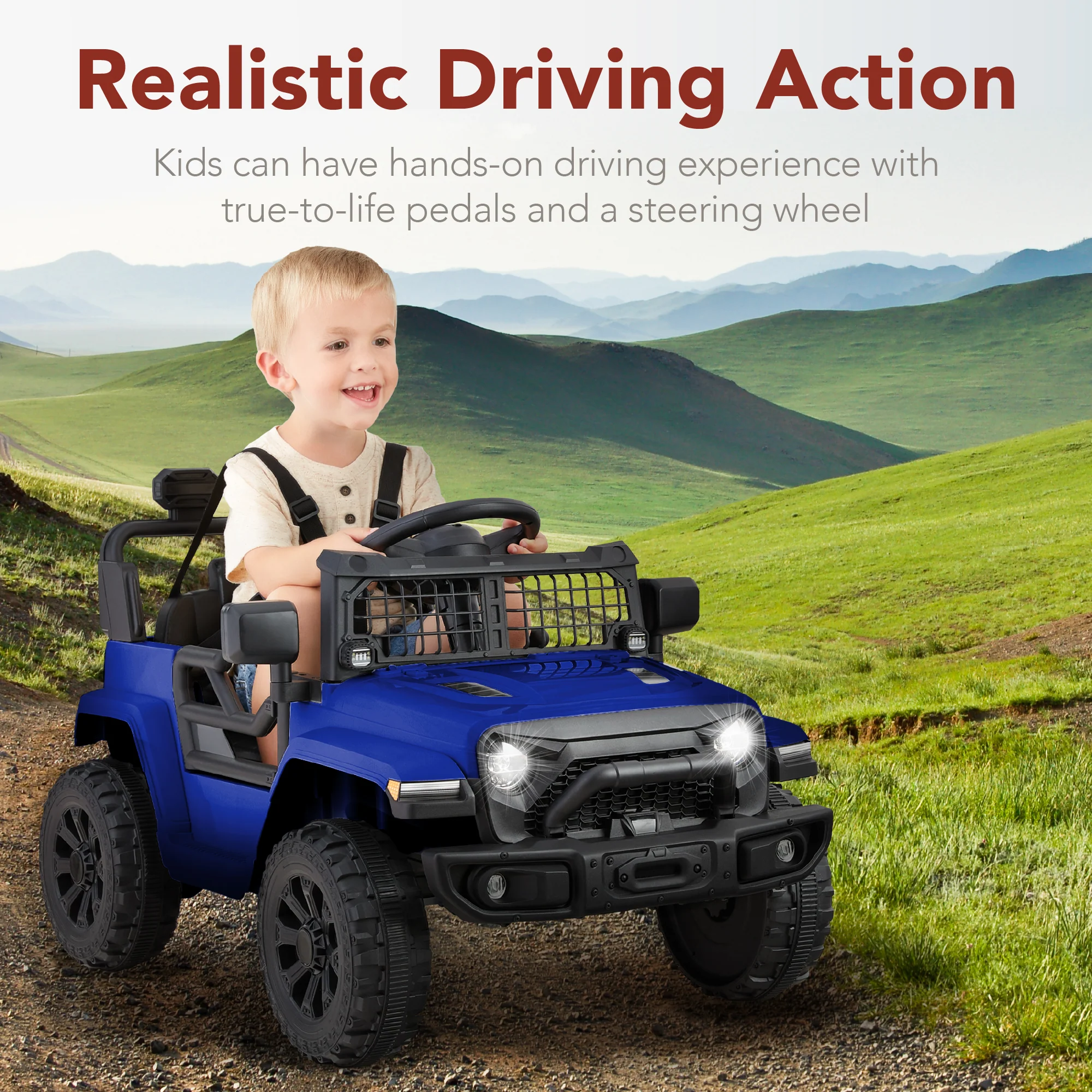 6V Kids Ride-On Truck Car w/ Parent Remote Control, 4-Wheel Suspension - Image 17