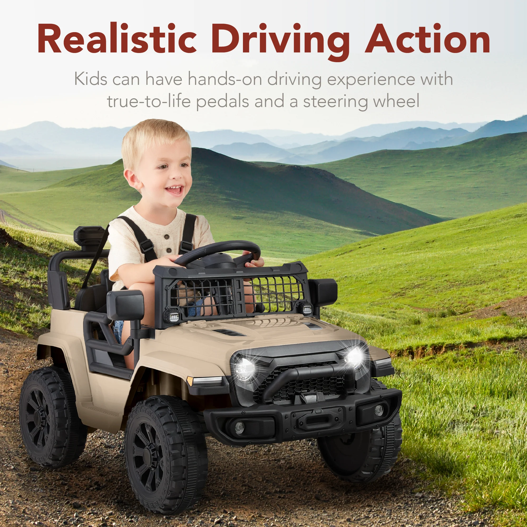 6V Kids Ride-On Truck Car w/ Parent Remote Control, 4-Wheel Suspension - Image 24