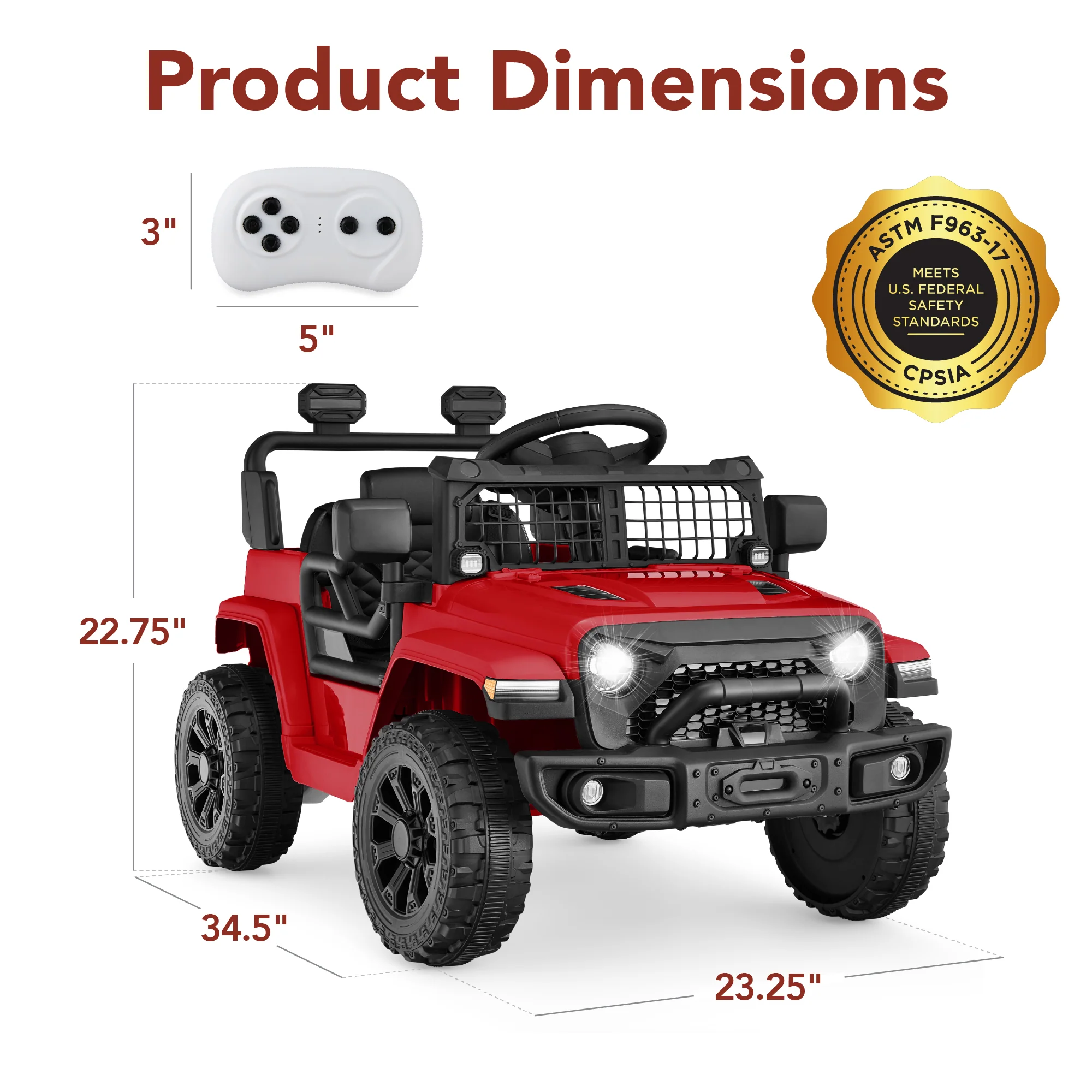6V Kids Ride-On Truck Car w/ Parent Remote Control, 4-Wheel Suspension - Image 42