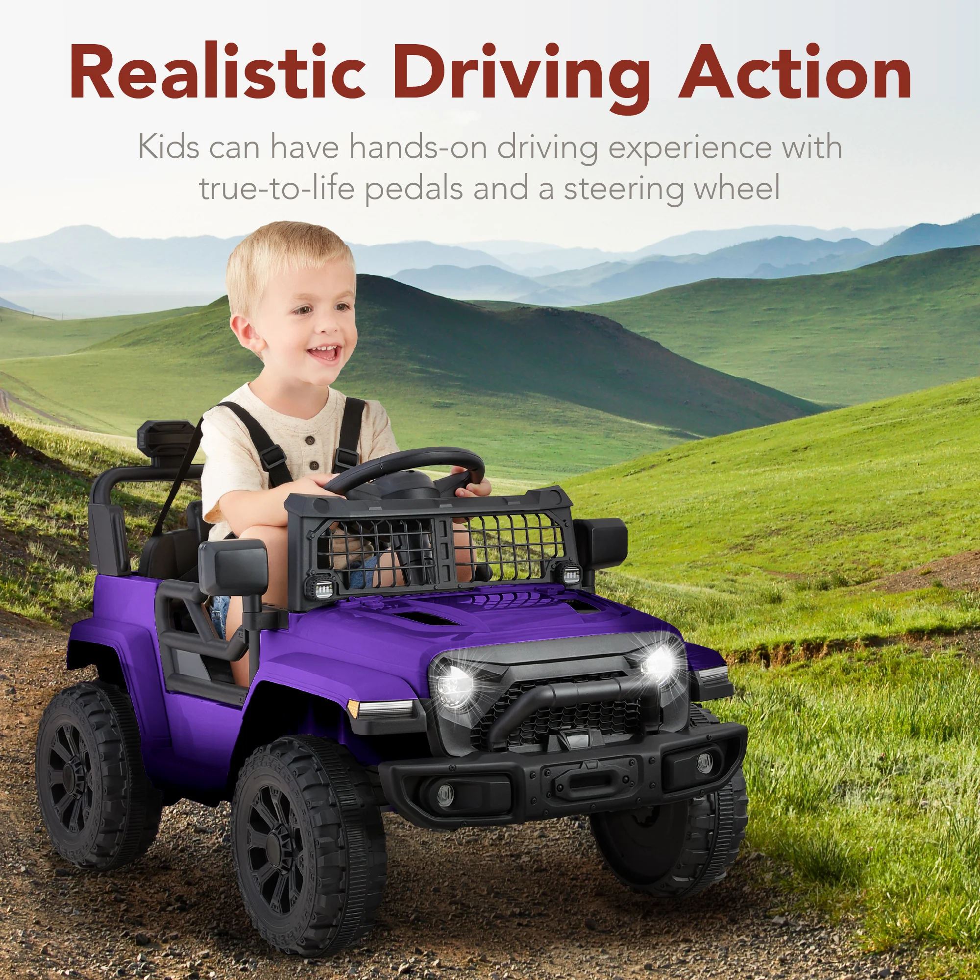 6V Kids Ride-On Truck Car w/ Parent Remote Control, 4-Wheel Suspension - Image 45
